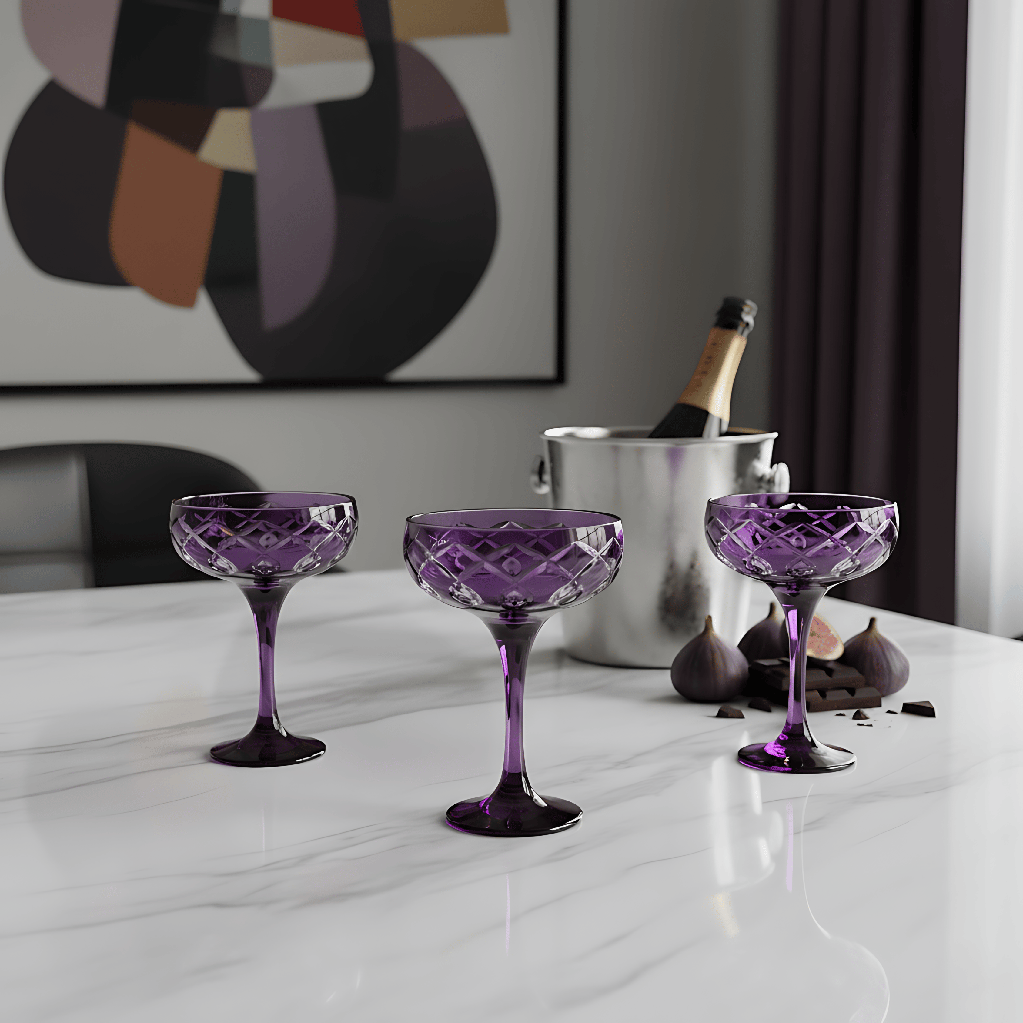 Heritage Champagne Coupe - Set Of 2 - Margerie Crystal USA