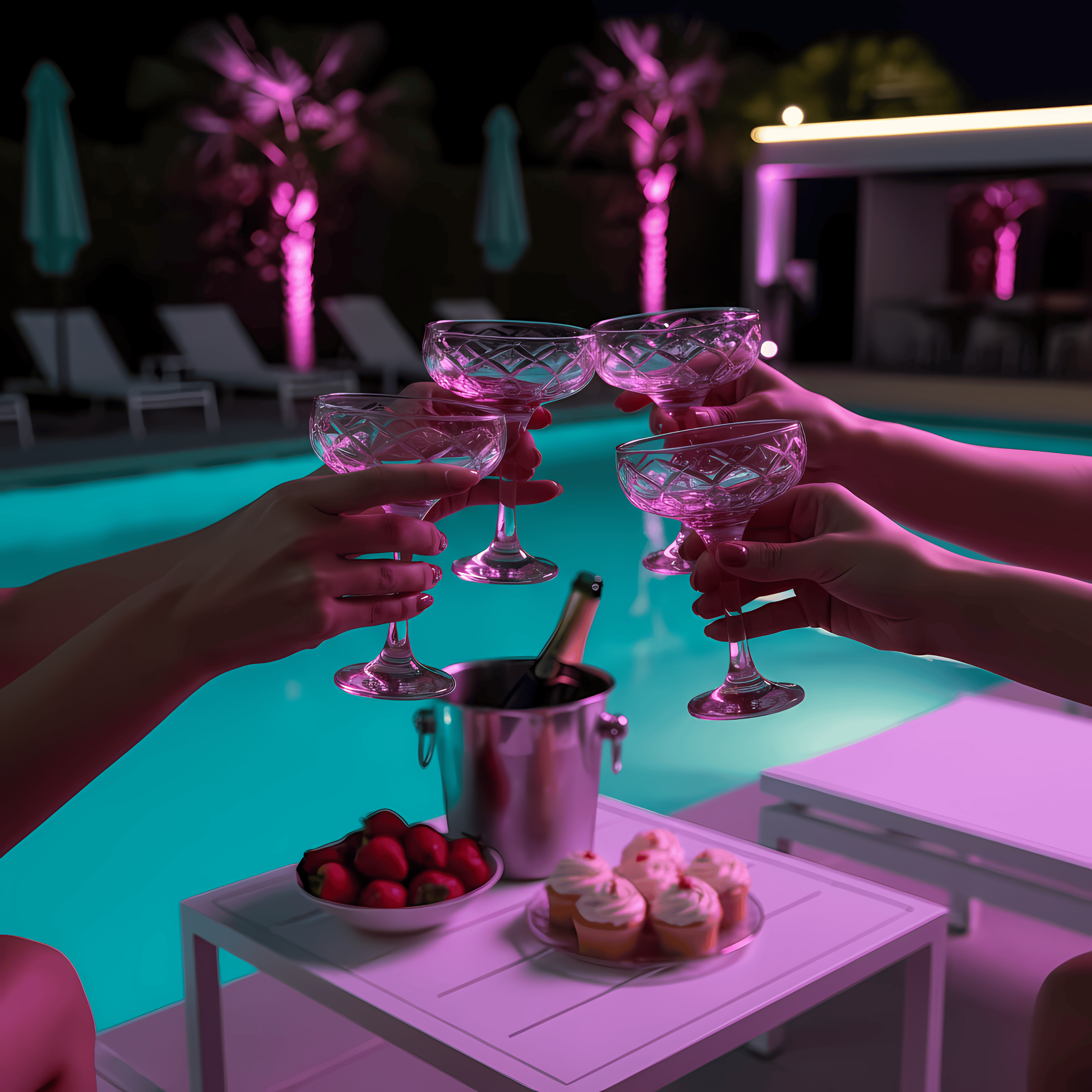 Heritage Champagne Coupe - Set Of 2 - Margerie Crystal USA