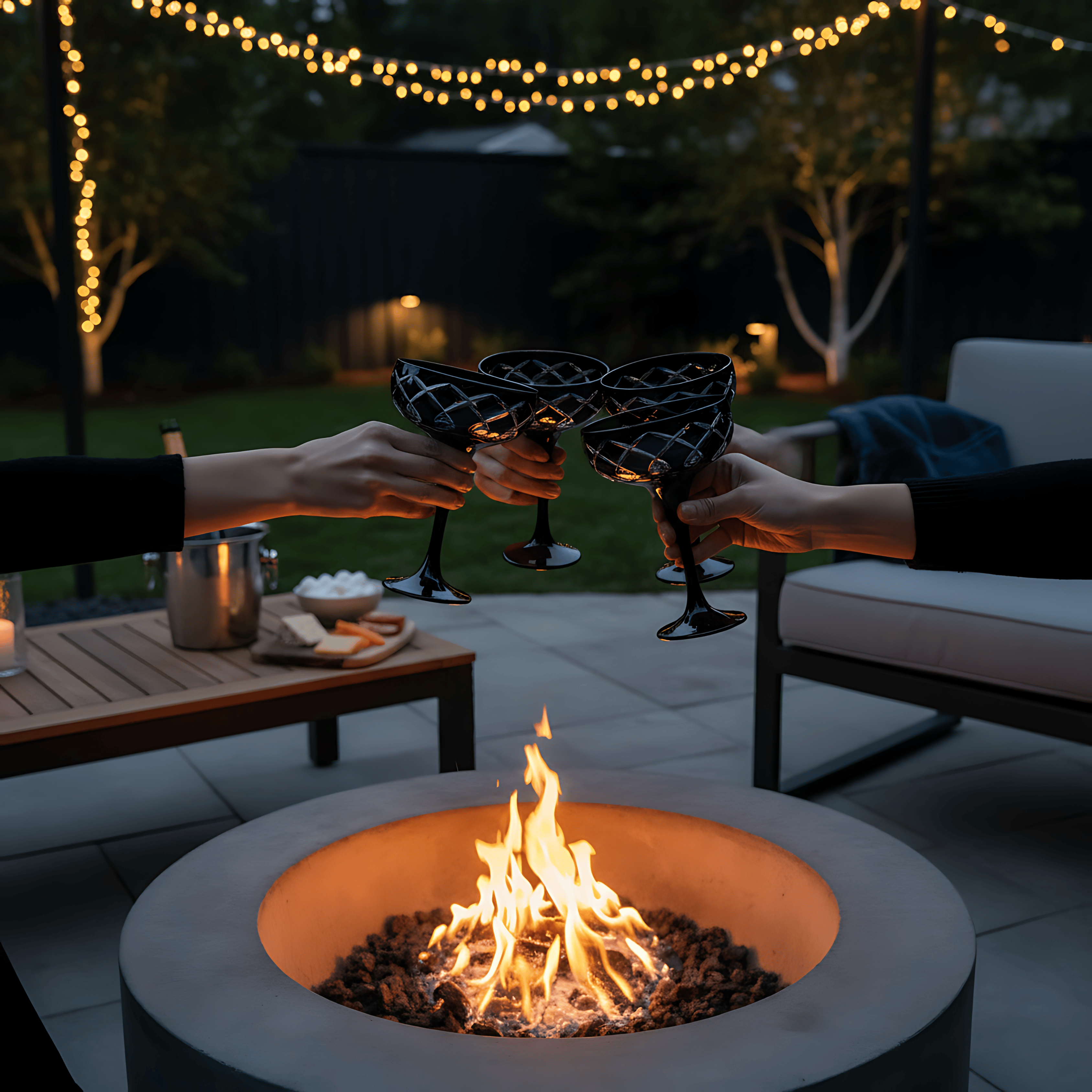 Heritage Champagne Coupe - Set Of 2 - Margerie Crystal USA