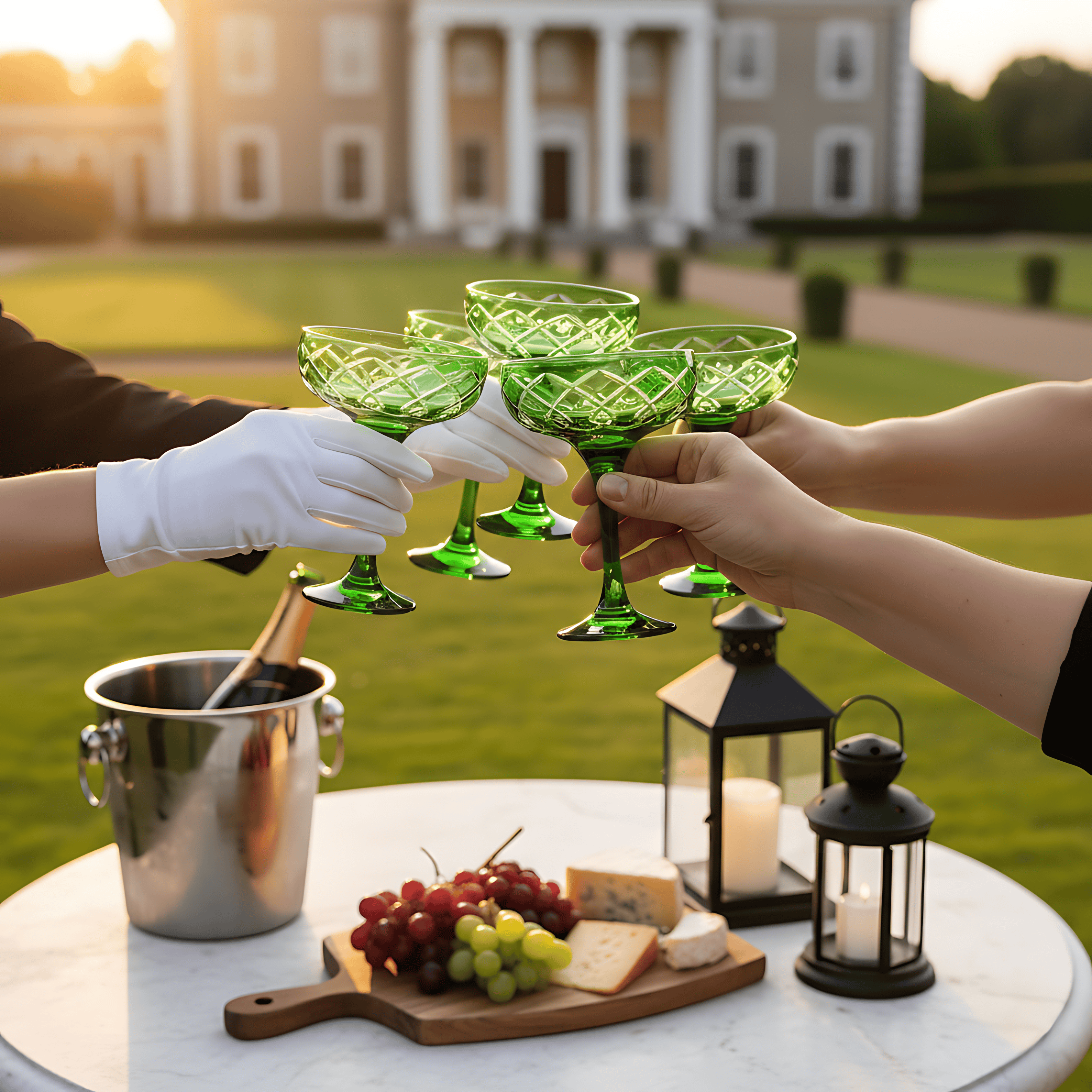 Heritage Champagne Coupe - Set Of 2 - Margerie Crystal USA