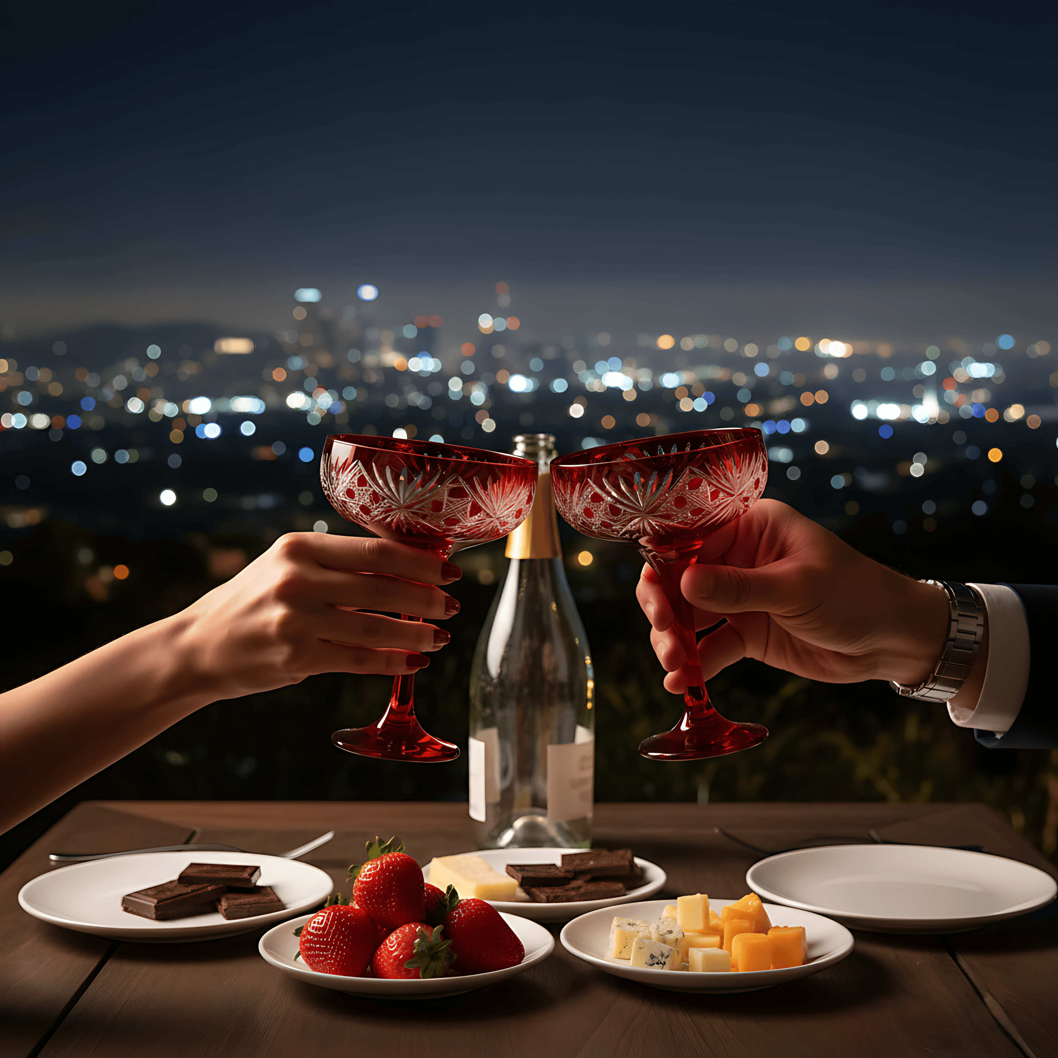 Éclat Champagne Coupe - Set Of 2 - Margerie Crystal USA