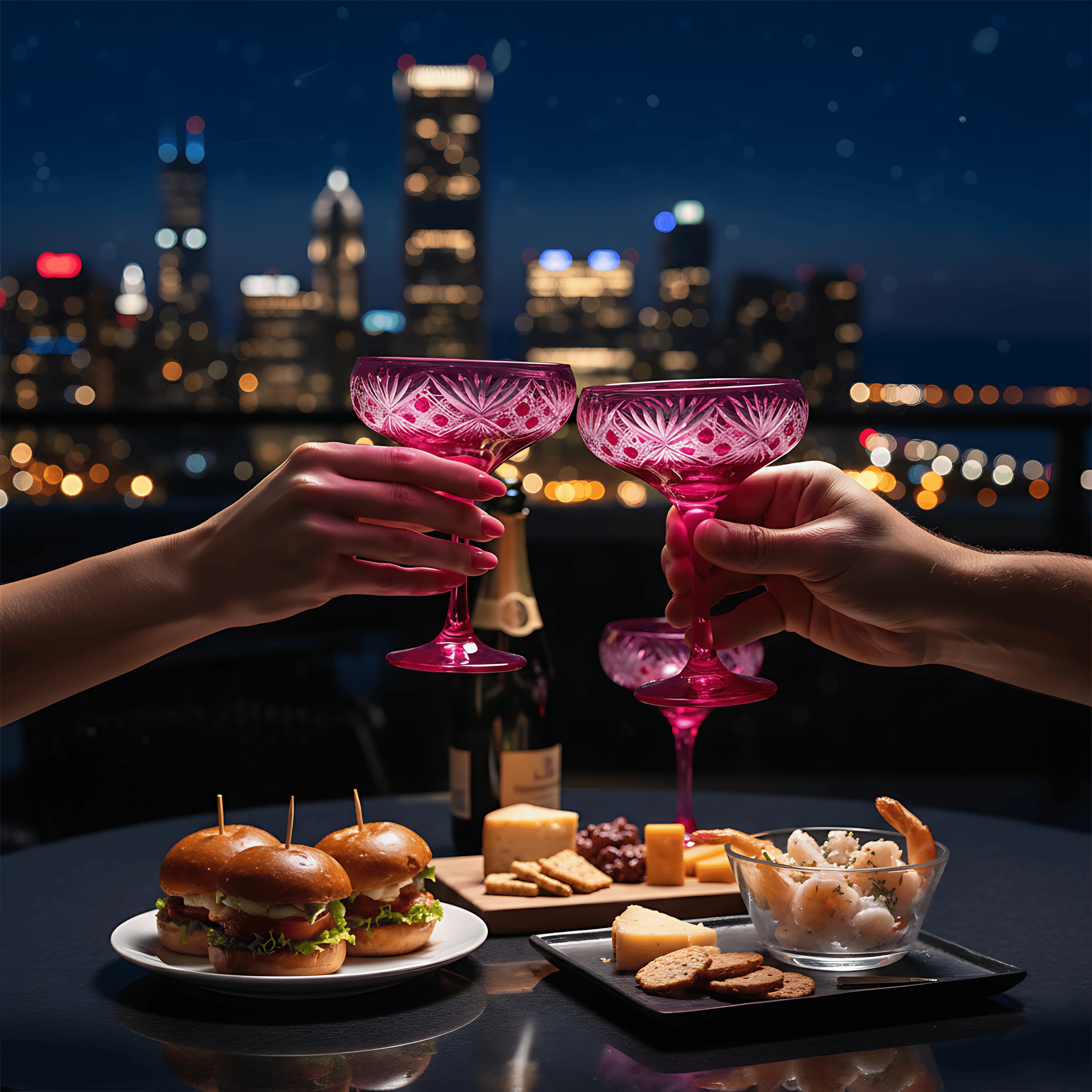 Éclat Champagne Coupe - Set Of 2 - Margerie Crystal USA