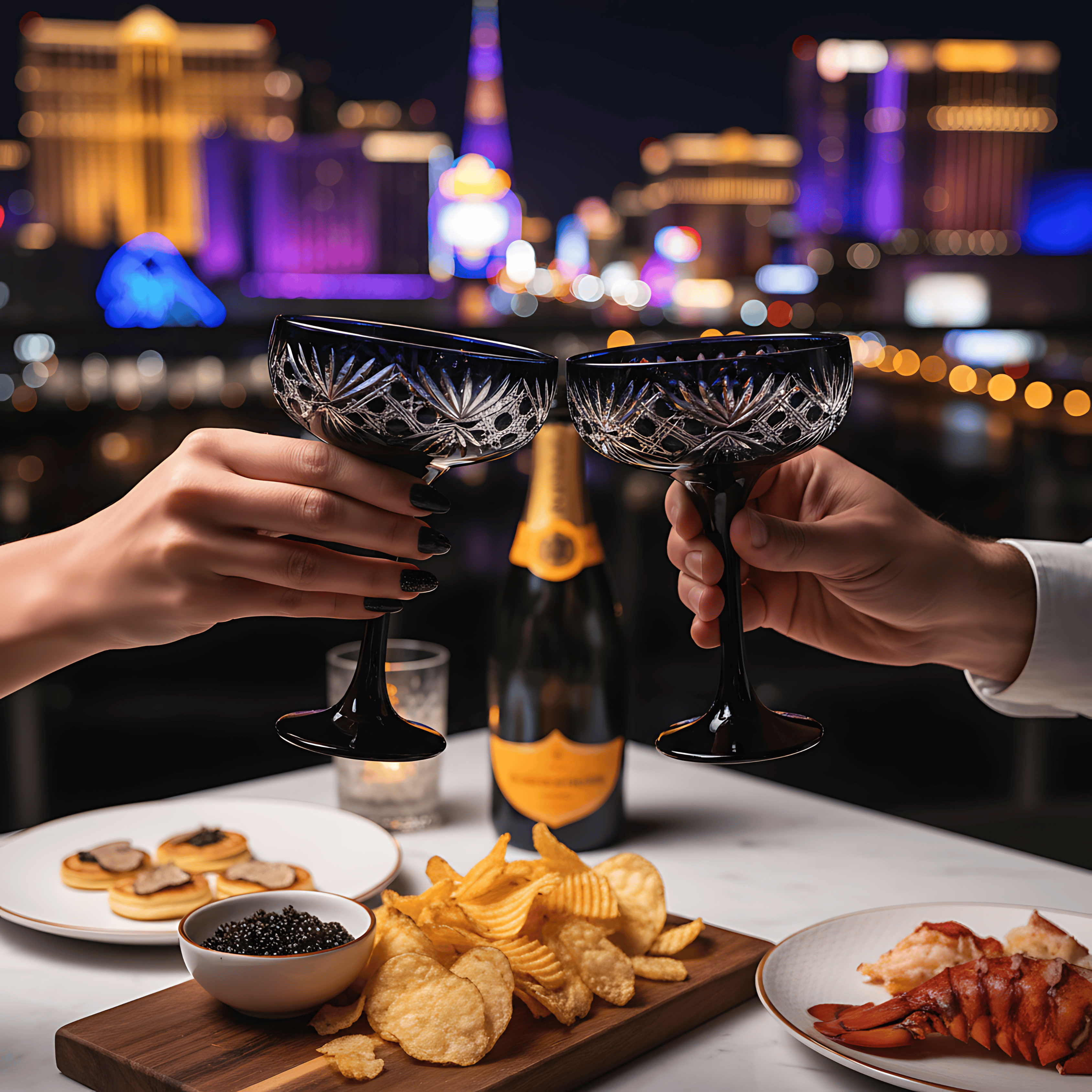 Éclat Champagne Coupe - Set Of 2 - Margerie Crystal USA