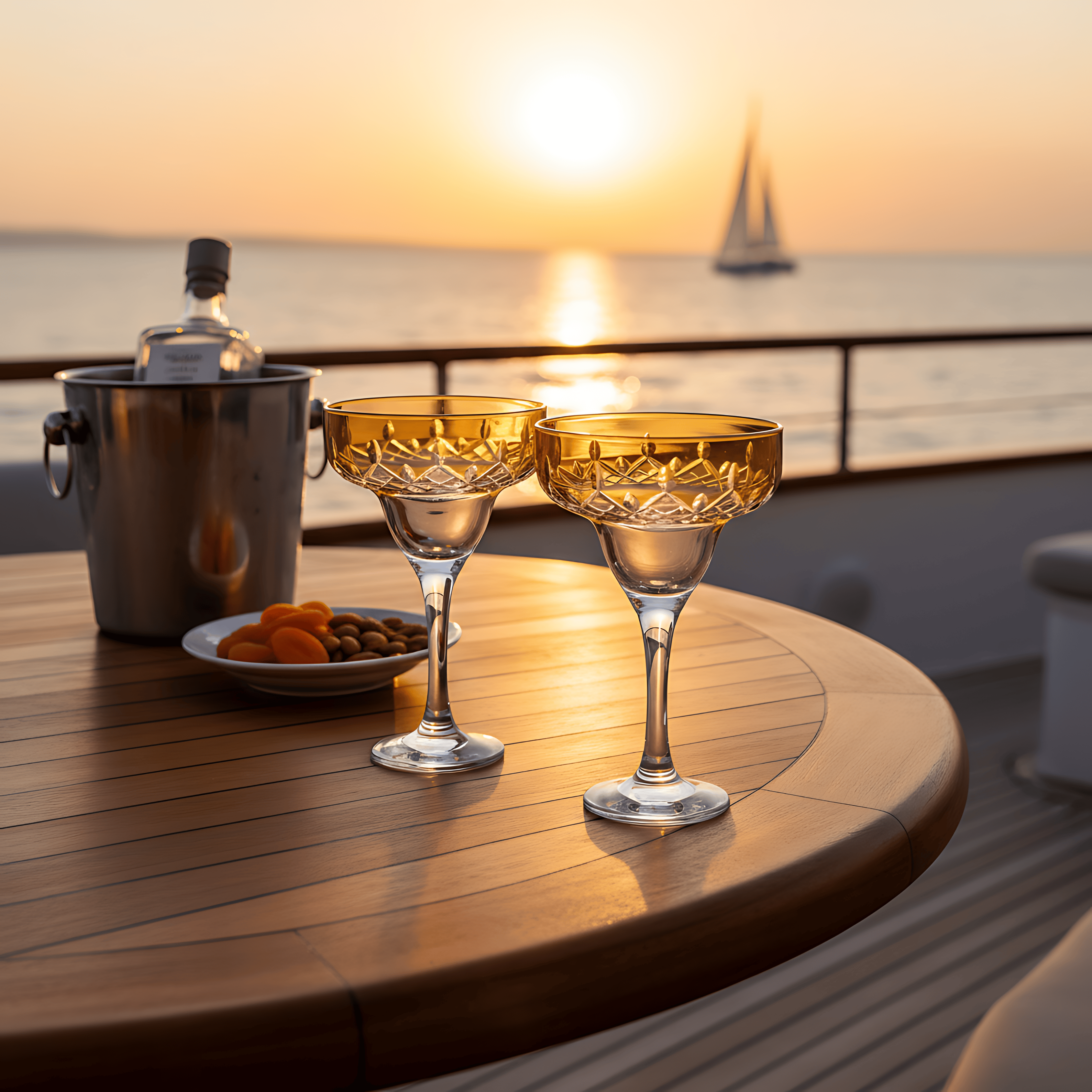 Aria Margarita Glass - Set Of 2 - Margerie Crystal USA