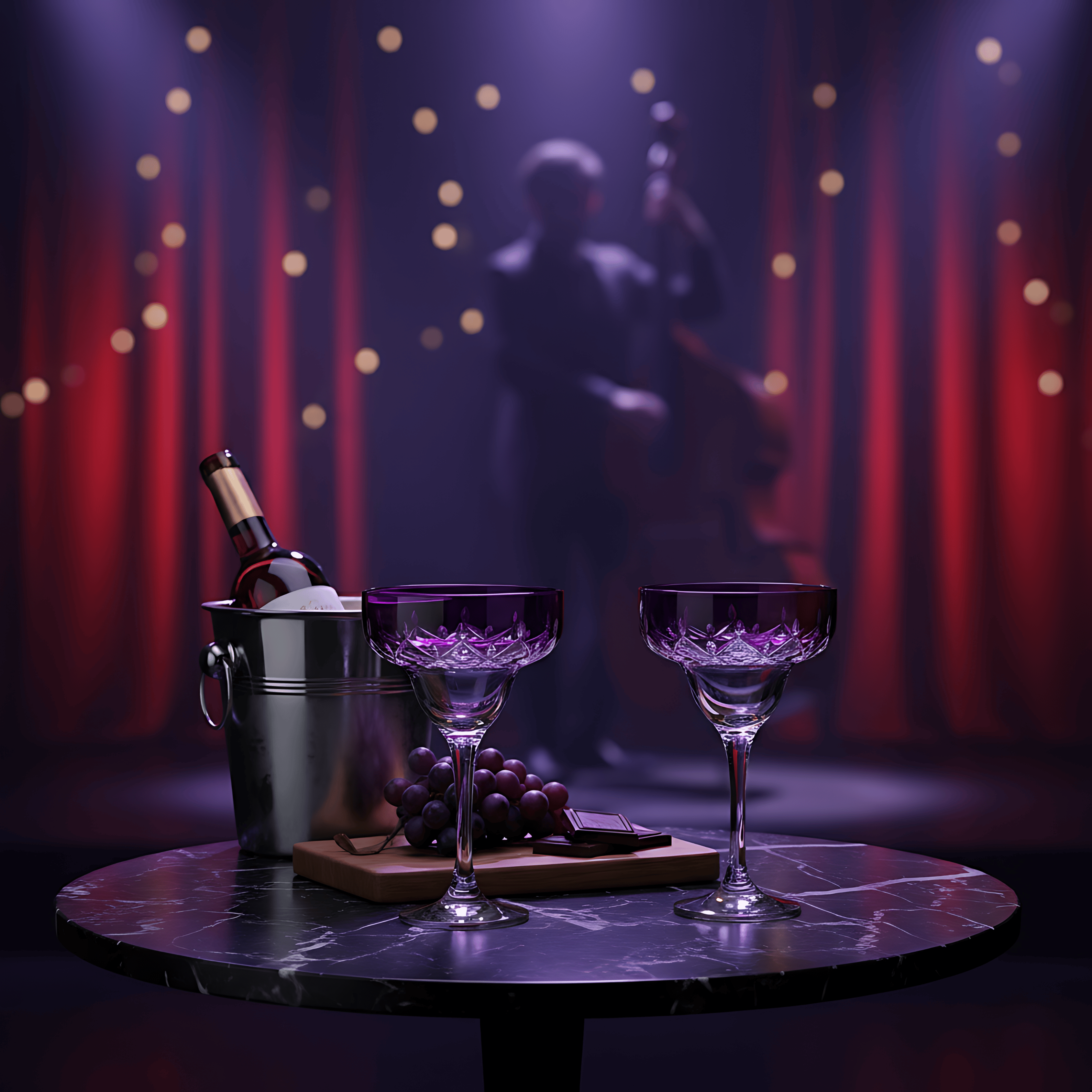 Aria Margarita Glass - Set Of 2 - Margerie Crystal USA