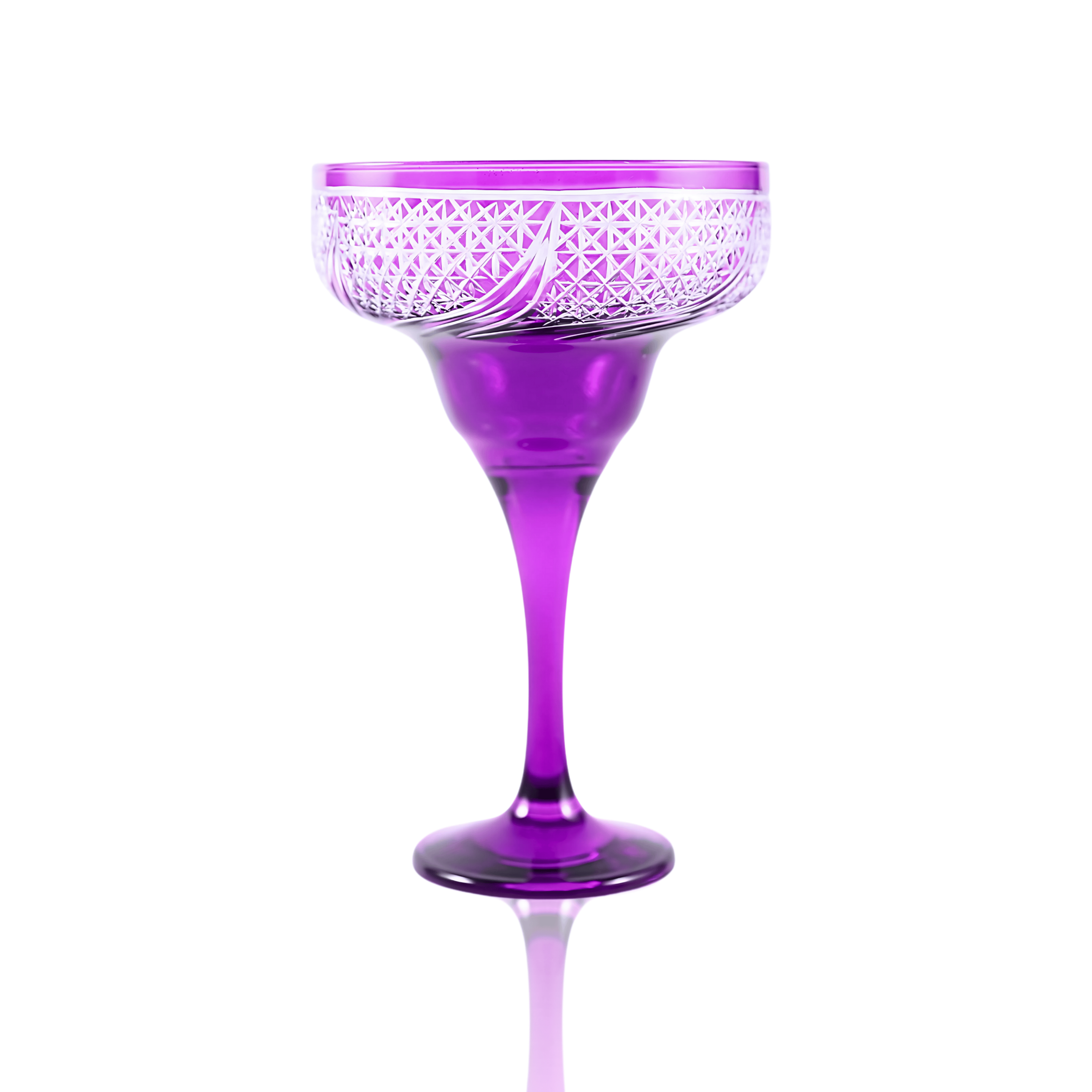 Aurora Margarita Glass - Set Of 2 - Margerie Crystal USA