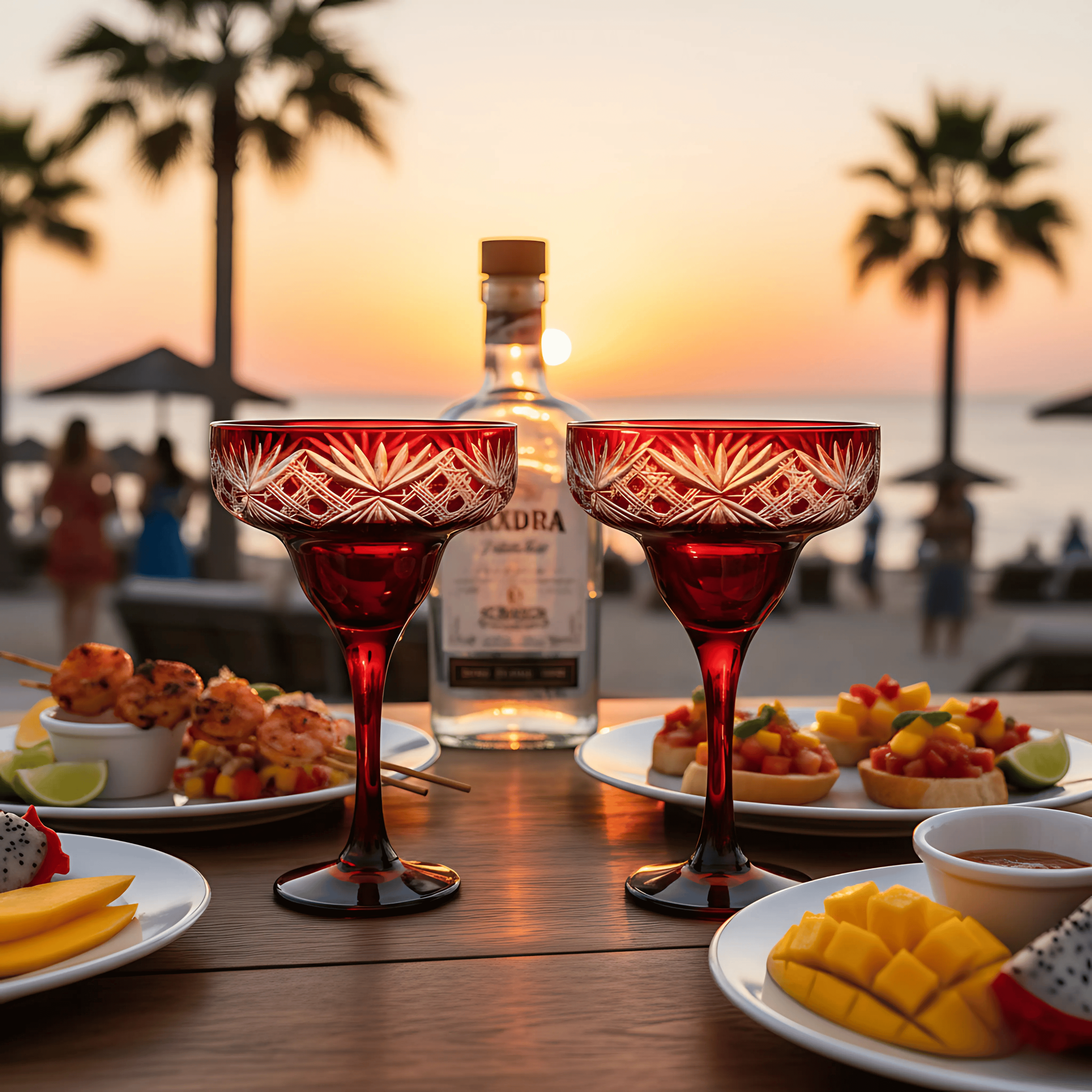 Éclat Margarita Glass - Set Of 2 - Margerie Crystal USA