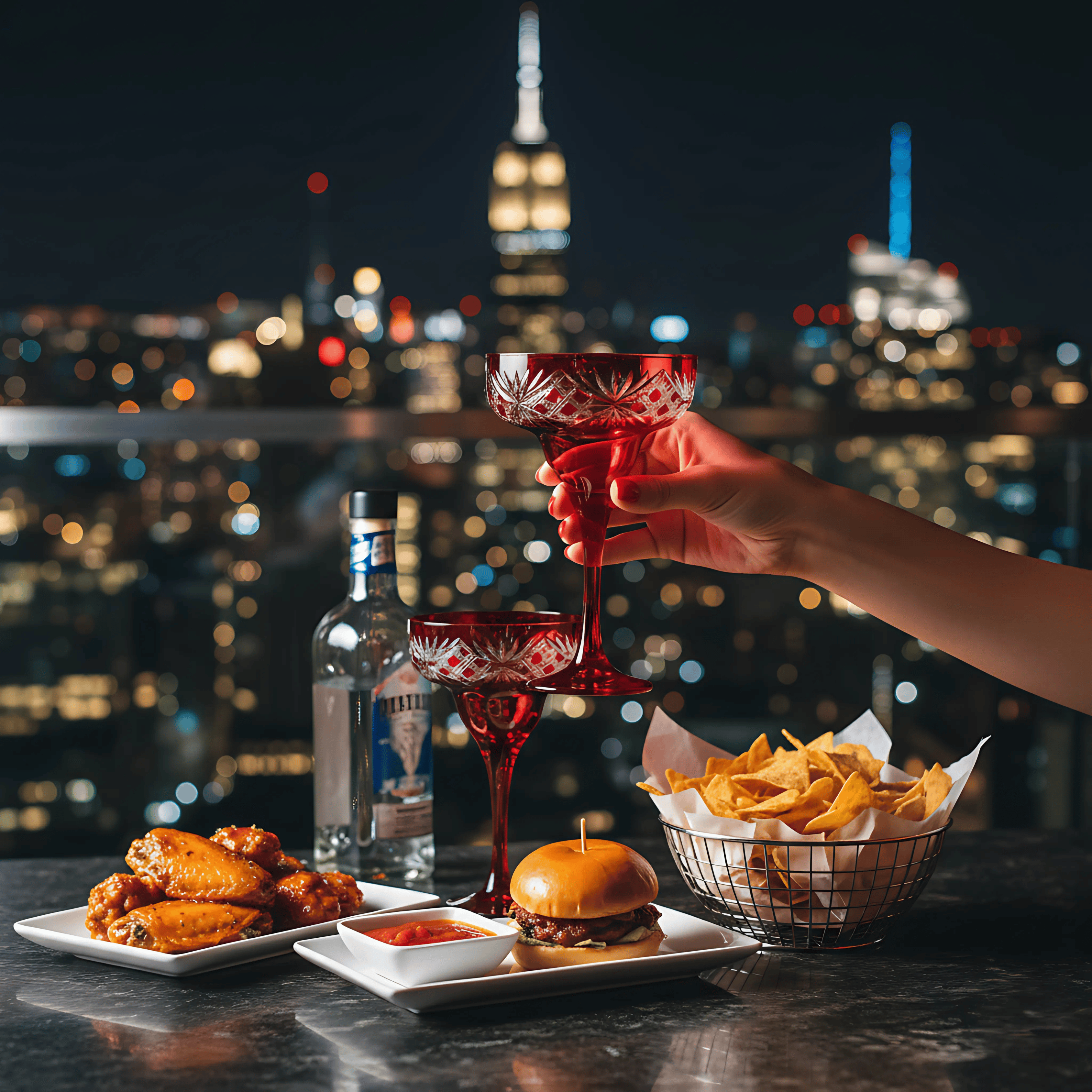 Éclat Margarita Glass - Set Of 2 - Margerie Crystal USA