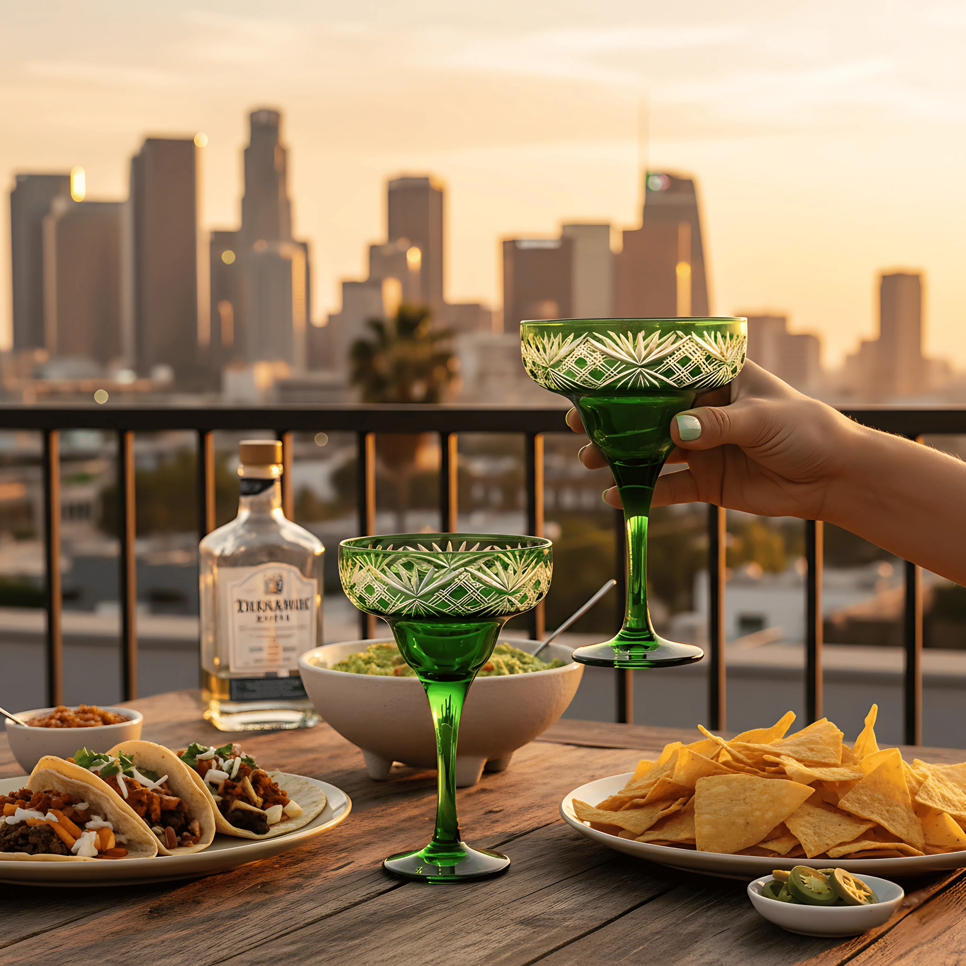 Éclat Margarita Glass - Set Of 2 - Margerie Crystal USA