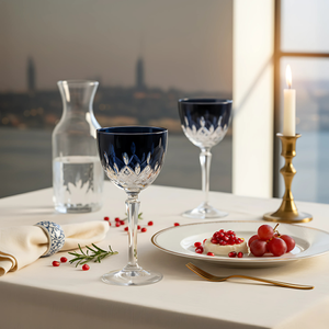 Aria Vintage Cut Crystal Cocktail Glasses - Set Of 2