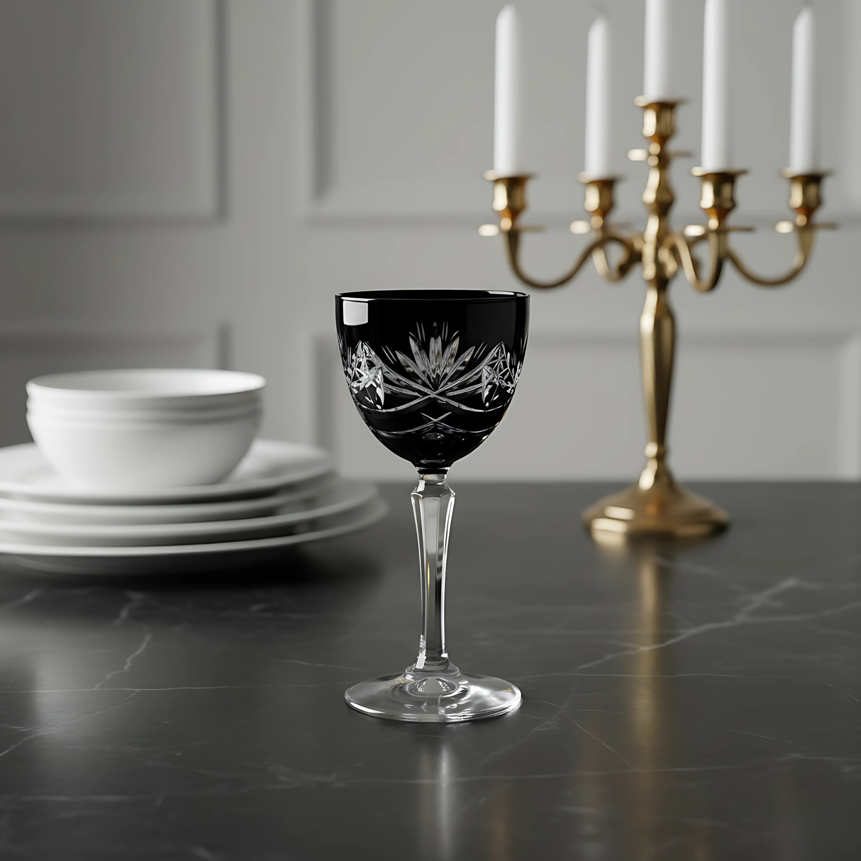 Vintage Cut Crystal Cocktail Glasses - Set Of 2