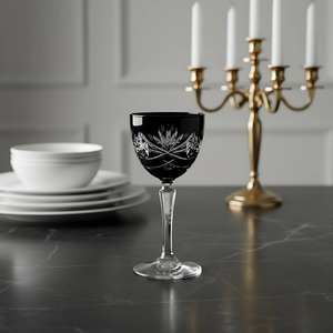 Vintage Cut Crystal Cocktail Glasses - Set Of 2
