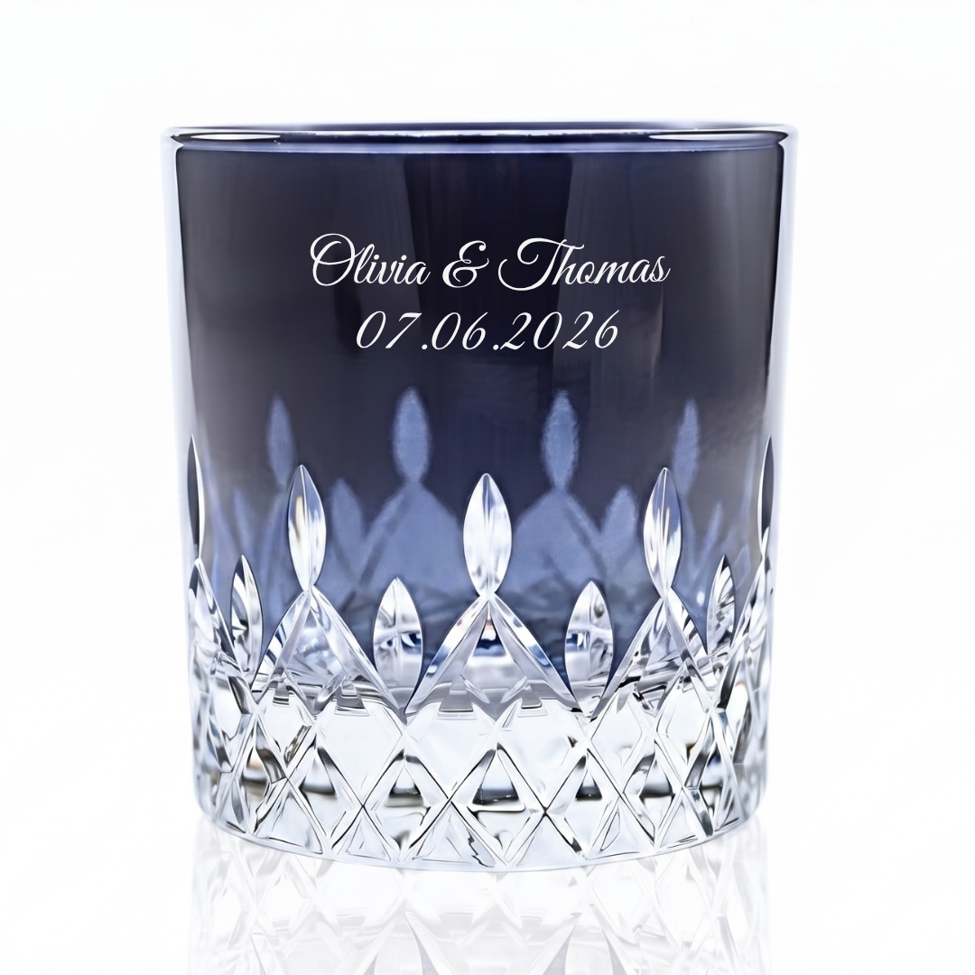 Aria Whiskey Glass Personalized - Laser Engraved - Margerie Crystal USA