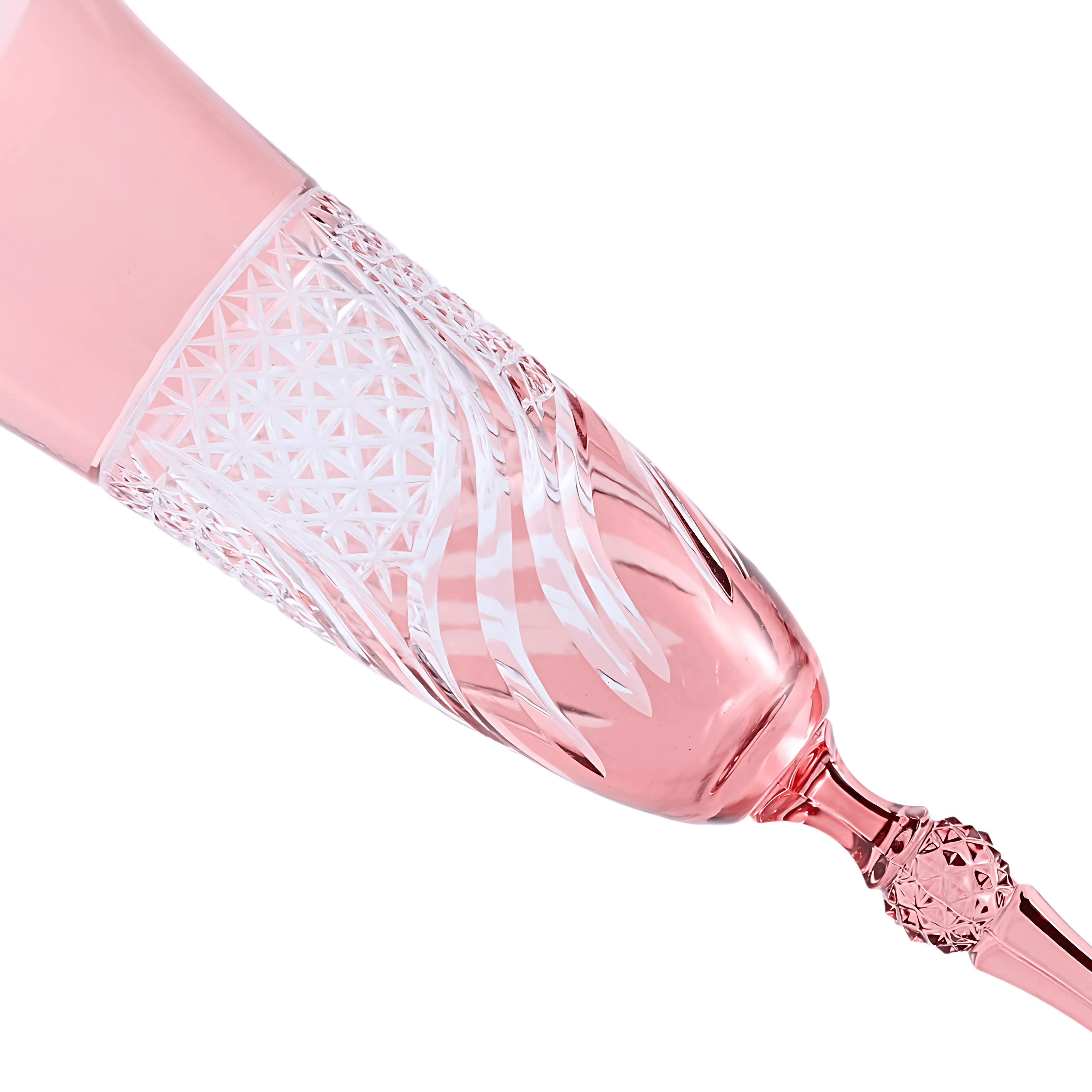 Aurora Champagne Flute - Set Of 2 - Margerie Crystal USA