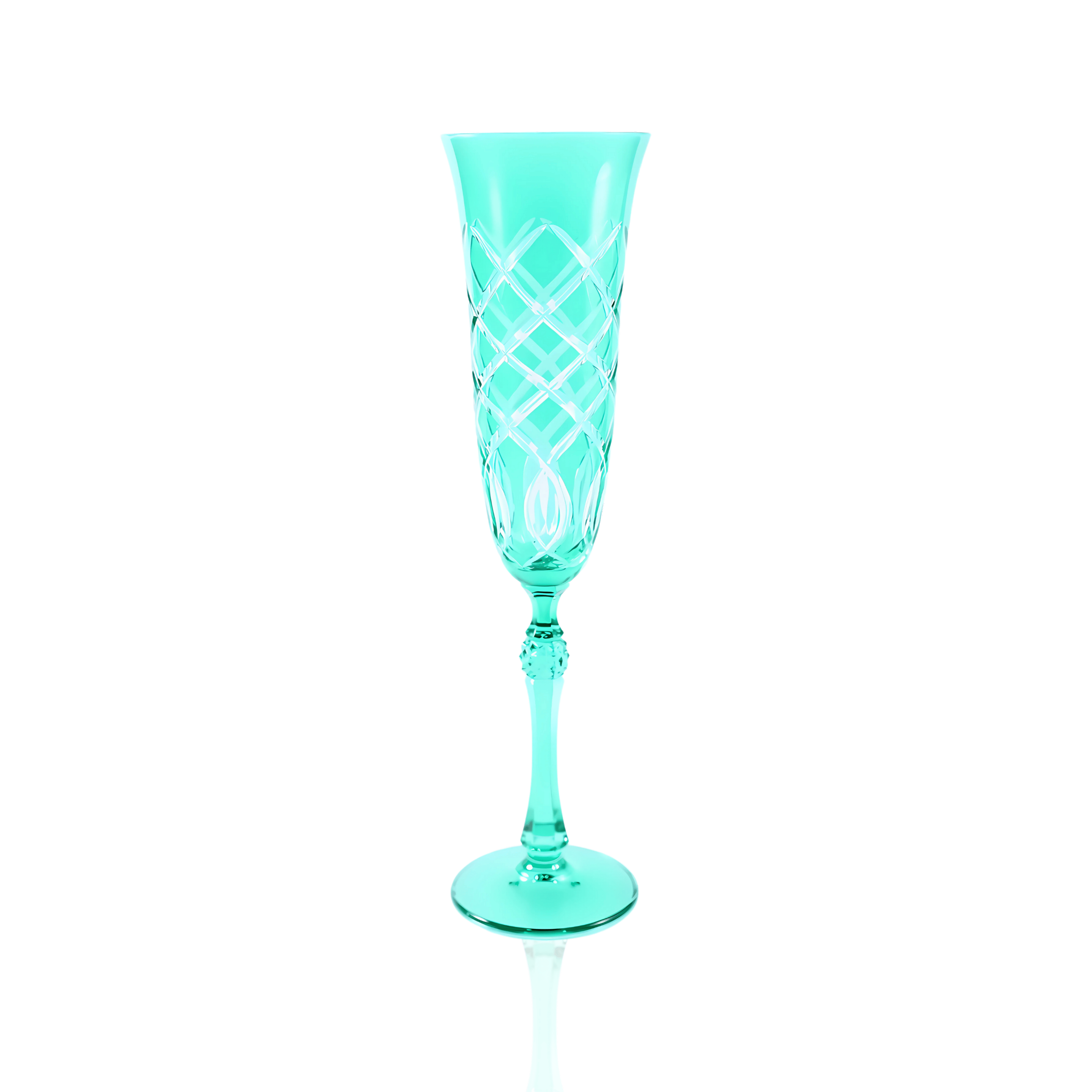 Heritage Champagne Flute - Set Of 2 - Margerie Crystal USA