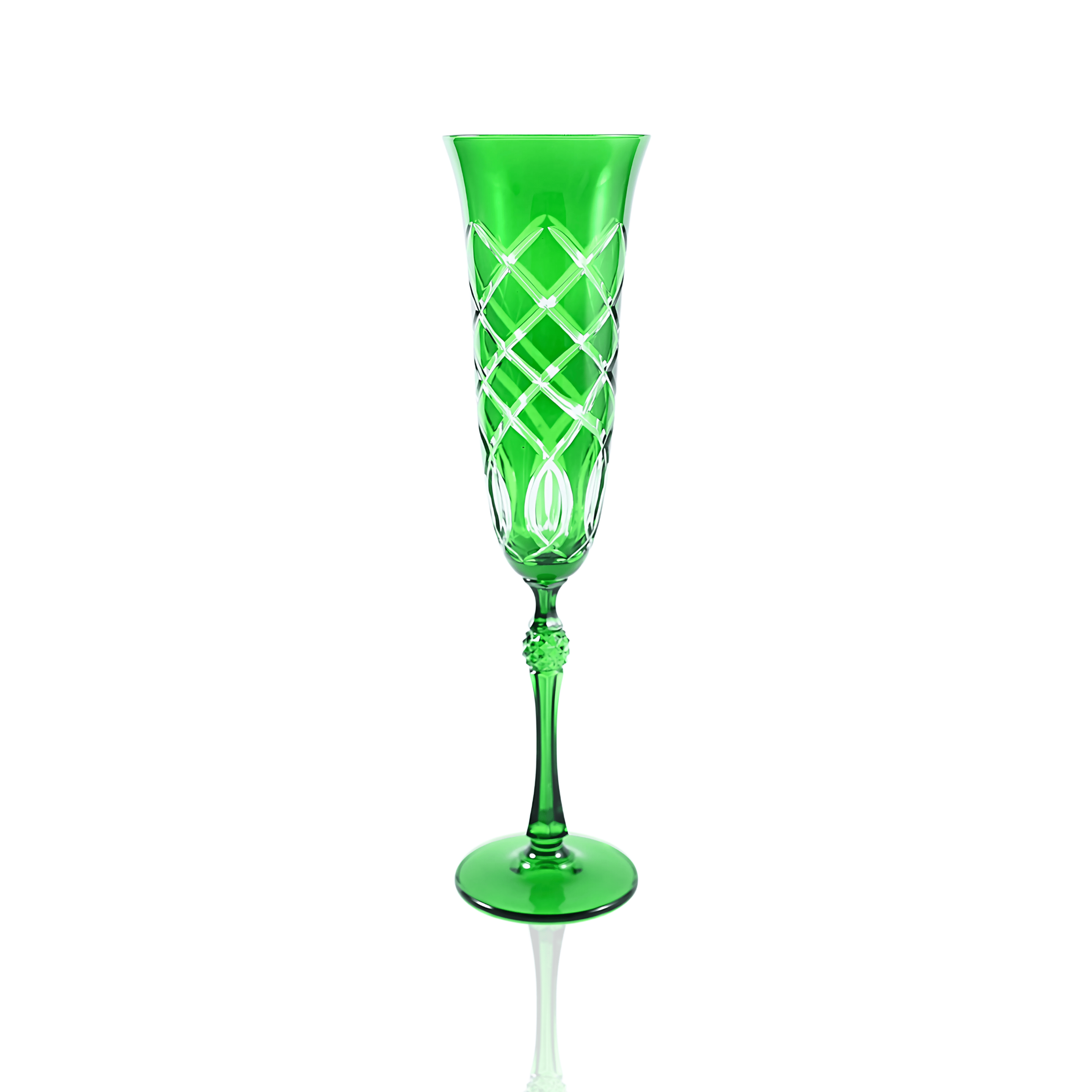 Heritage Champagne Flute - Set Of 2 - Margerie Crystal USA