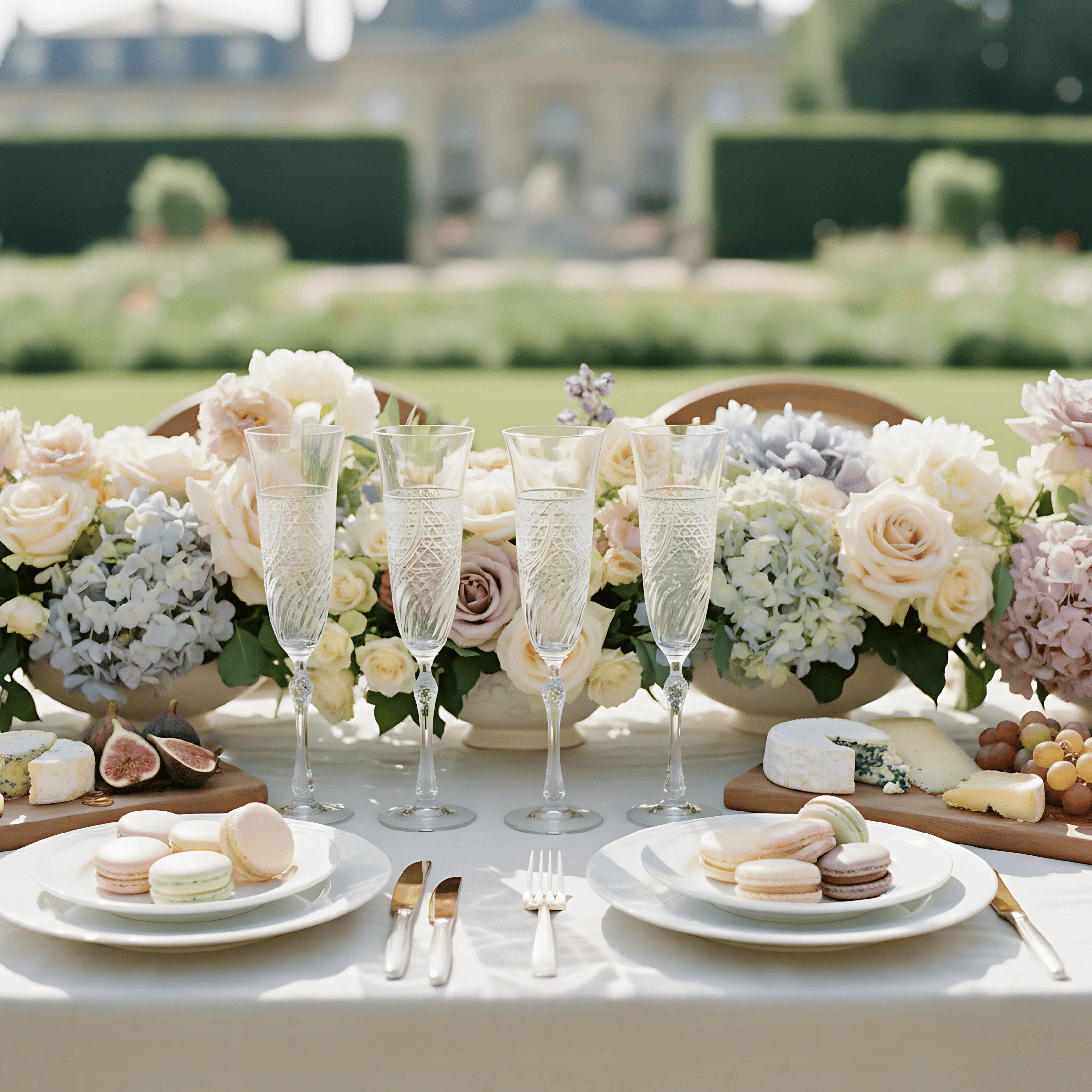 Aurora Champagne Flute - Set Of 2 - Margerie Crystal USA