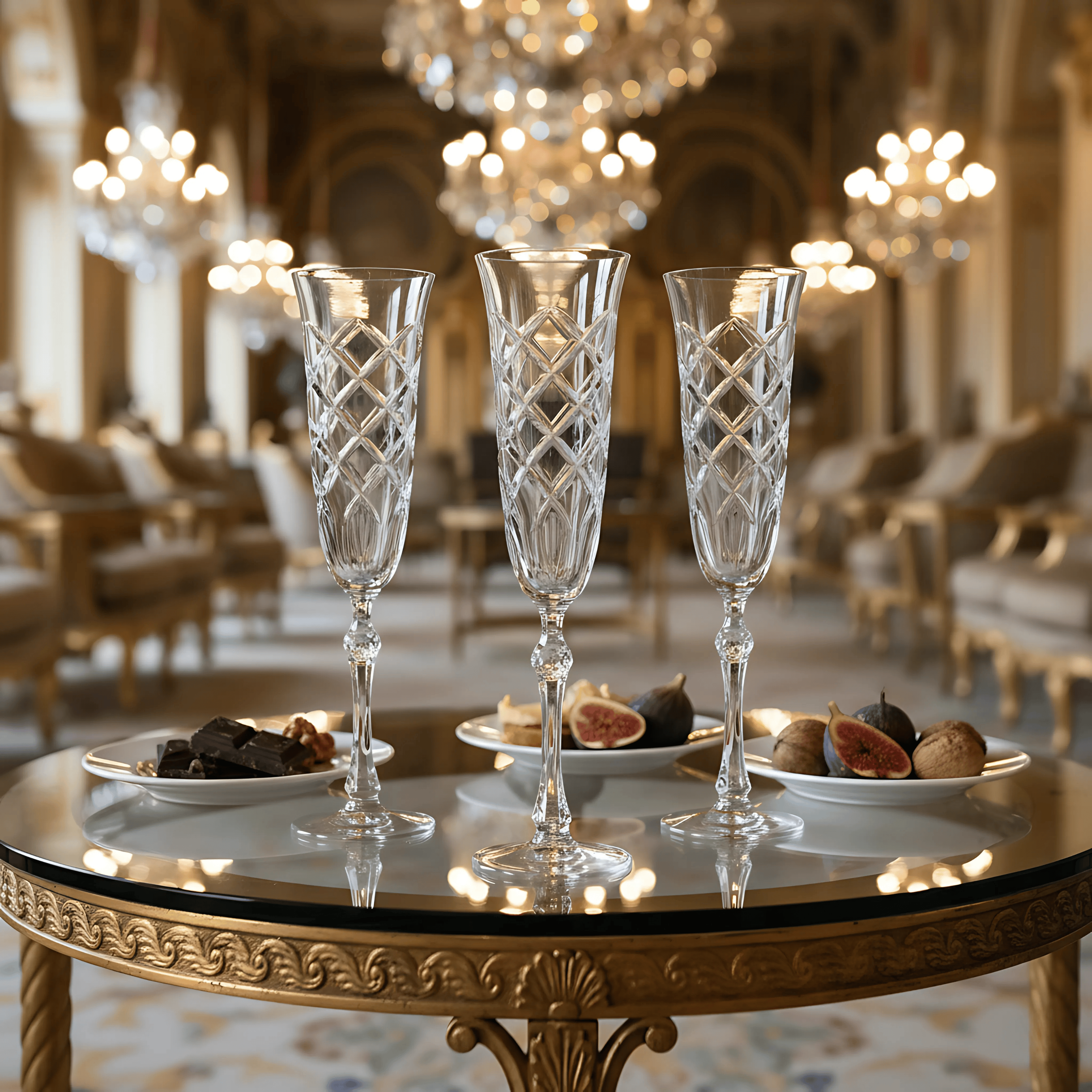 Heritage Champagne Flute - Set Of 2 - Margerie Crystal USA