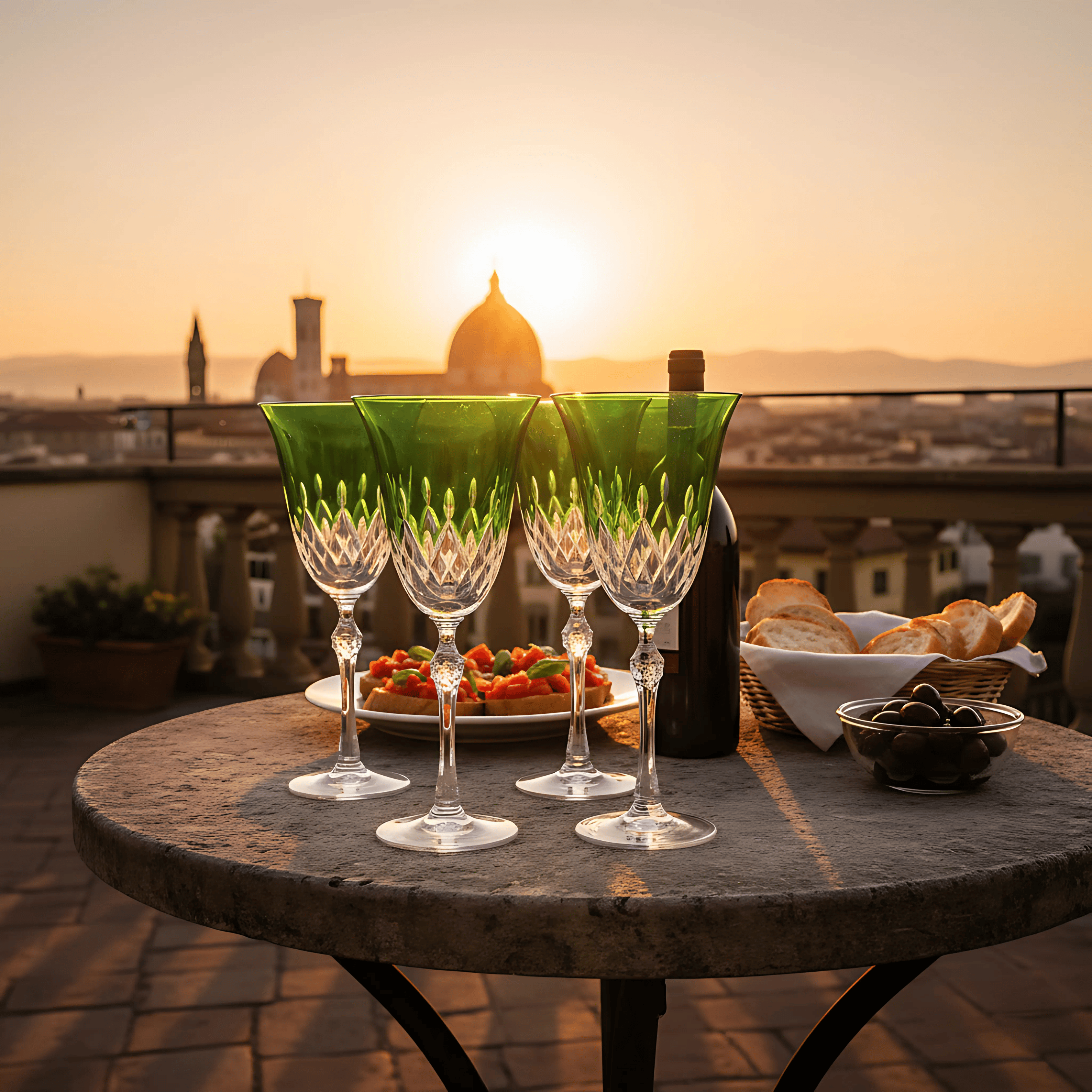 Aria Wine Glass - Set Of 2 - Margerie Crystal USA