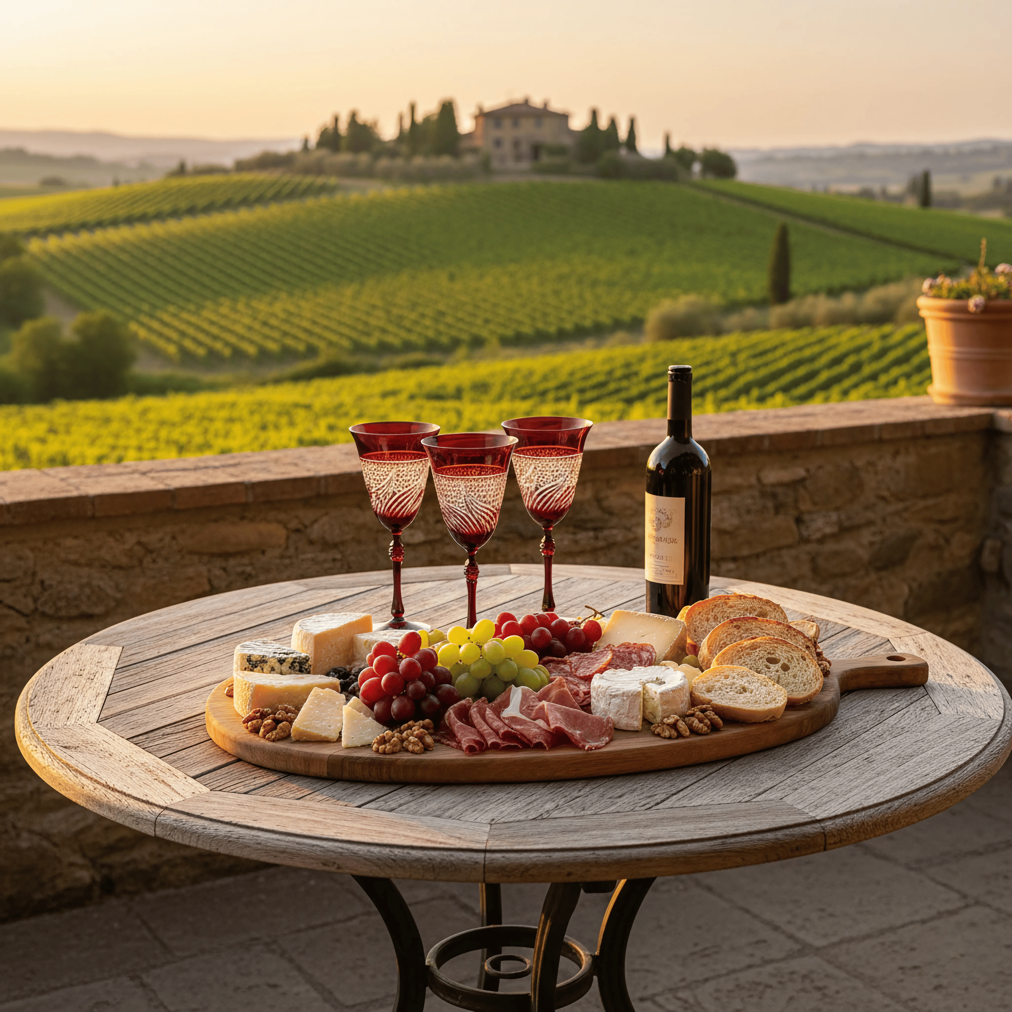 Aurora Wine Glass - Set Of 2 - Margerie Crystal USA