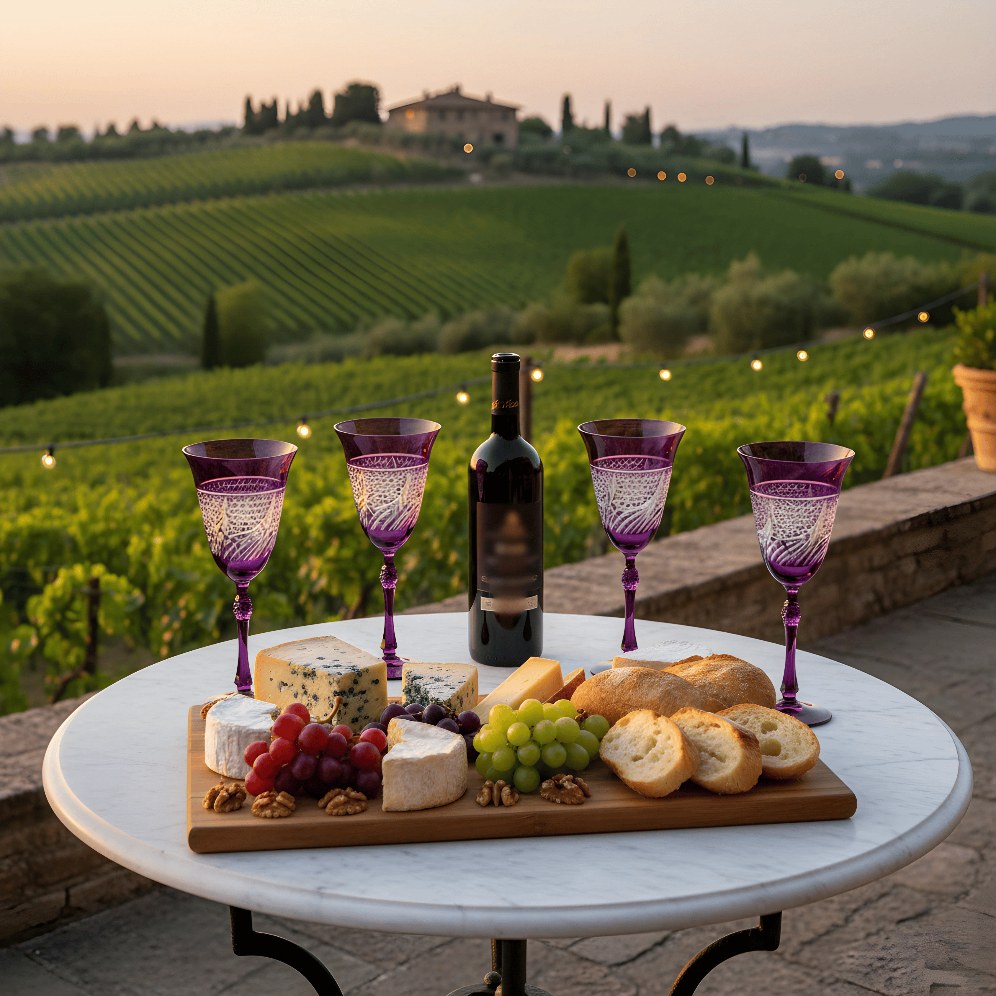 Aurora Wine Glass - Set Of 2 - Margerie Crystal USA