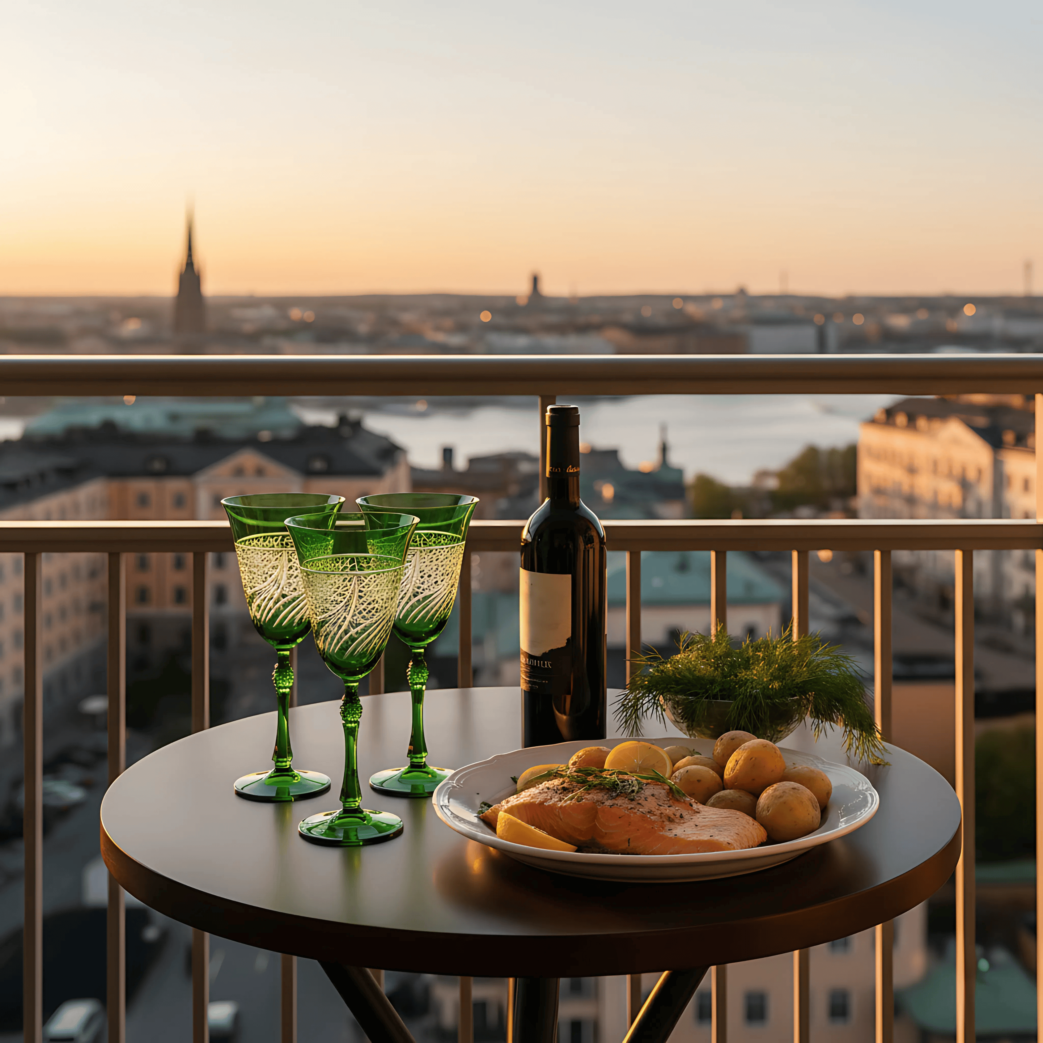 Aurora Wine Glass - Set Of 2 - Margerie Crystal USA