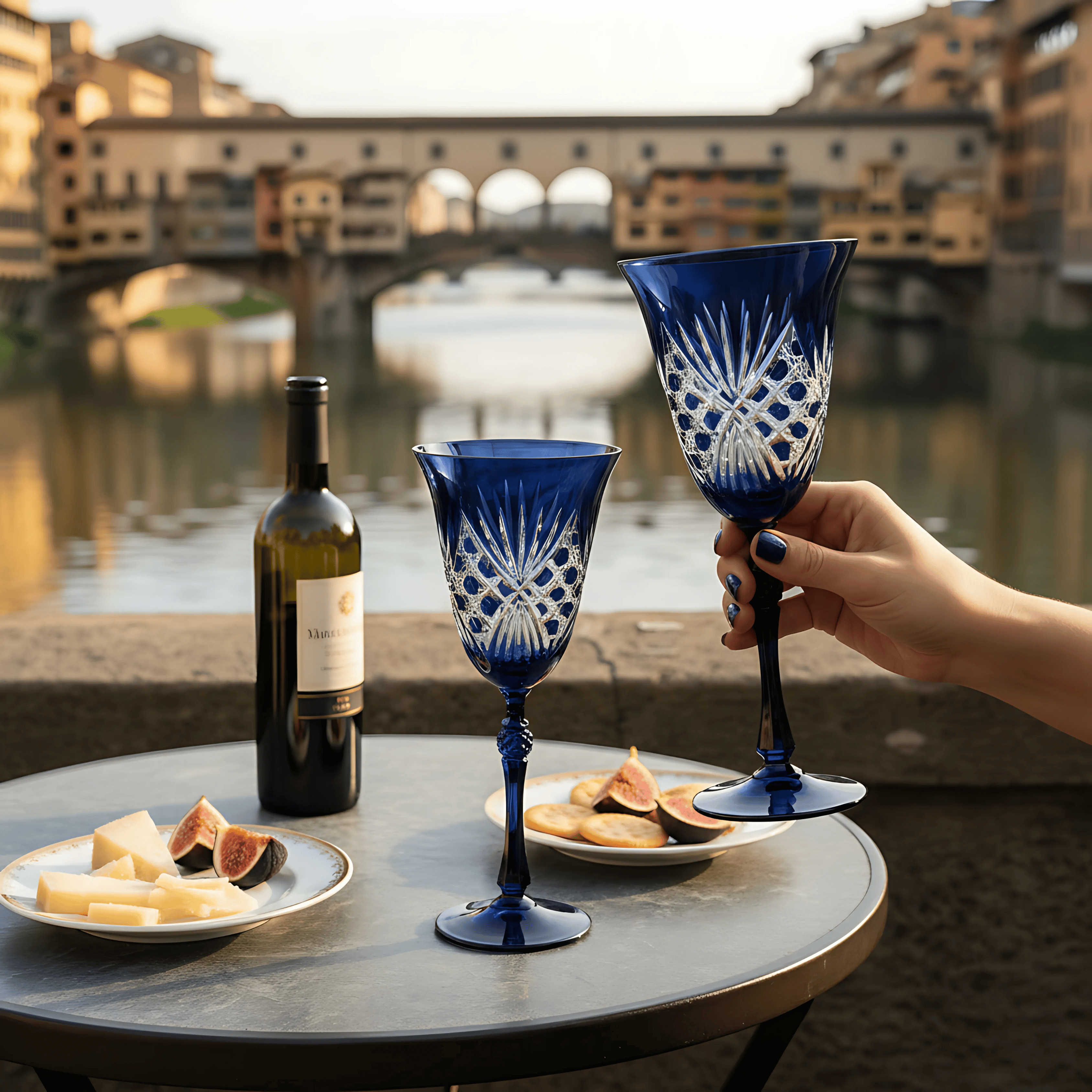 Éclat Wine Glass - Set Of 2 - Margerie Crystal USA