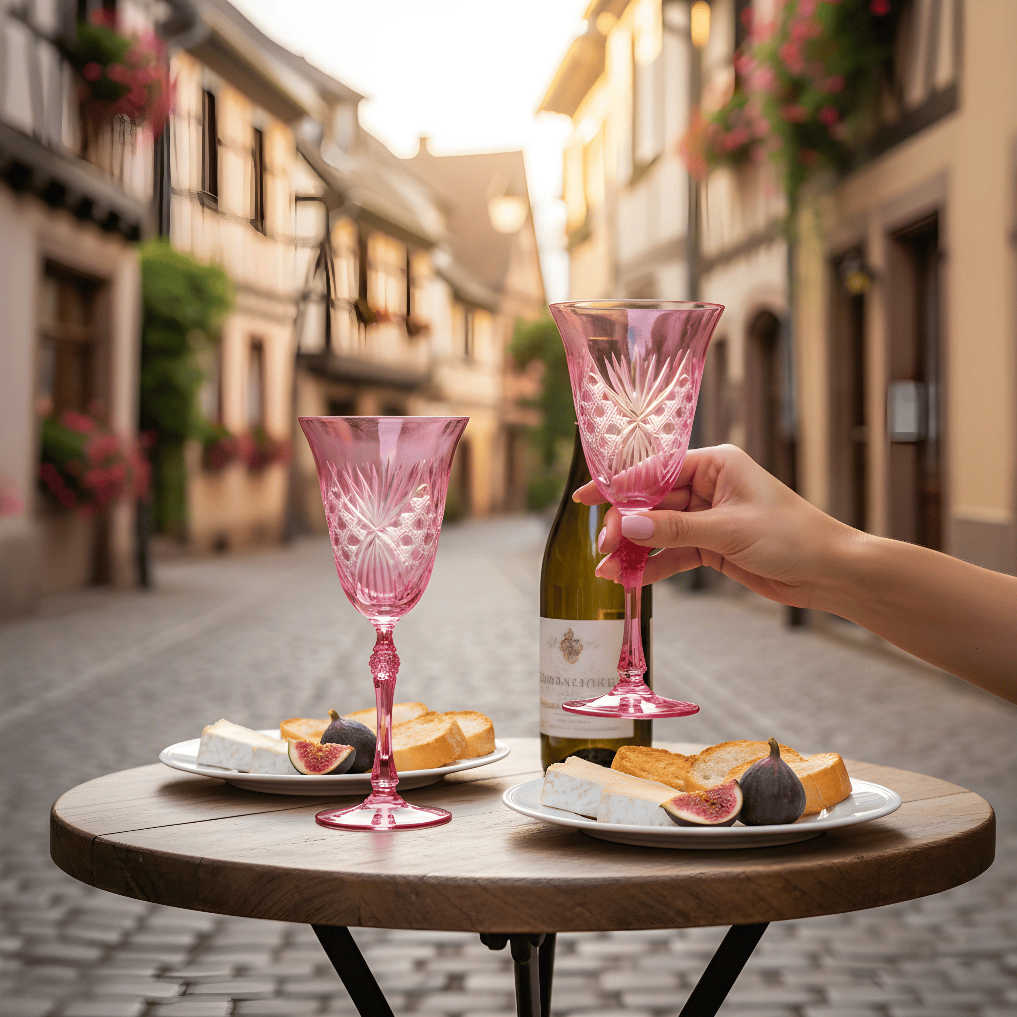 Éclat Wine Glass - Set Of 2 - Margerie Crystal USA