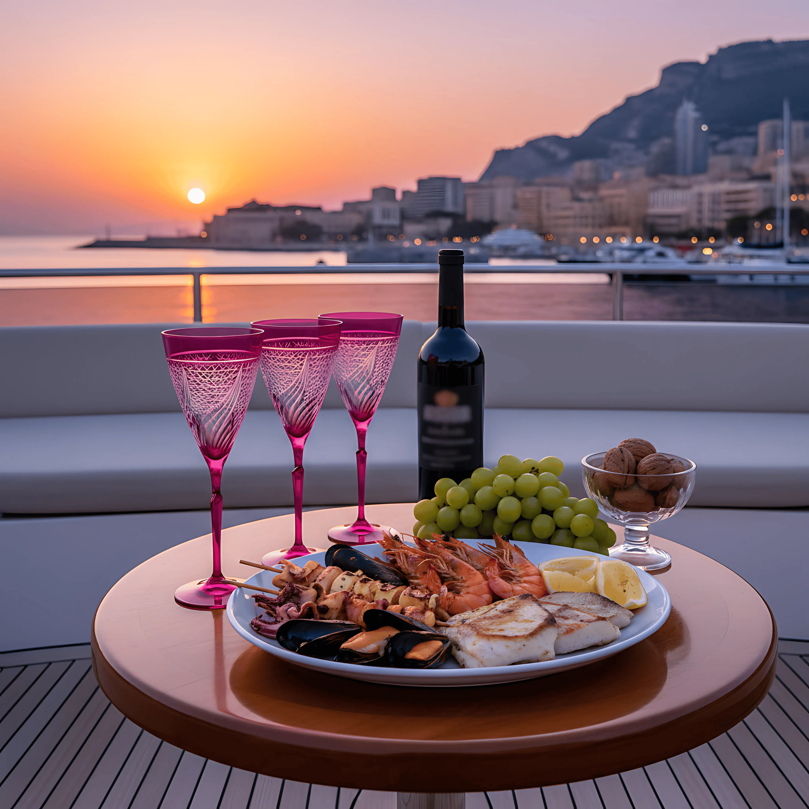 Aurora Wine Glass - Set Of 2 - Margerie Crystal USA