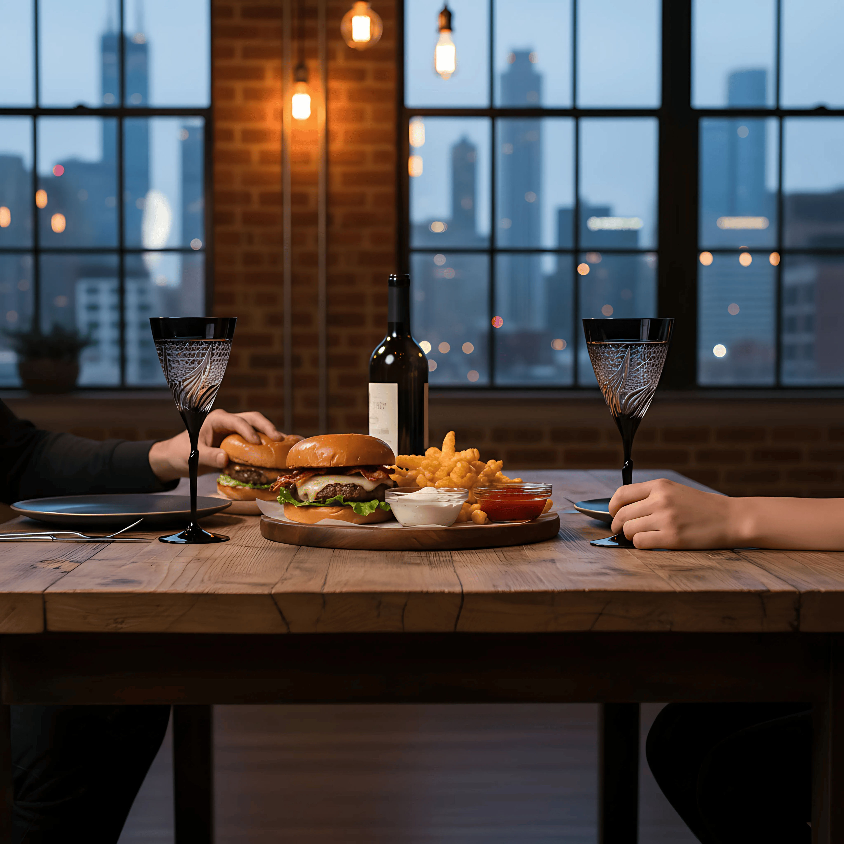 Aurora Wine Glass - Set Of 2 - Margerie Crystal USA