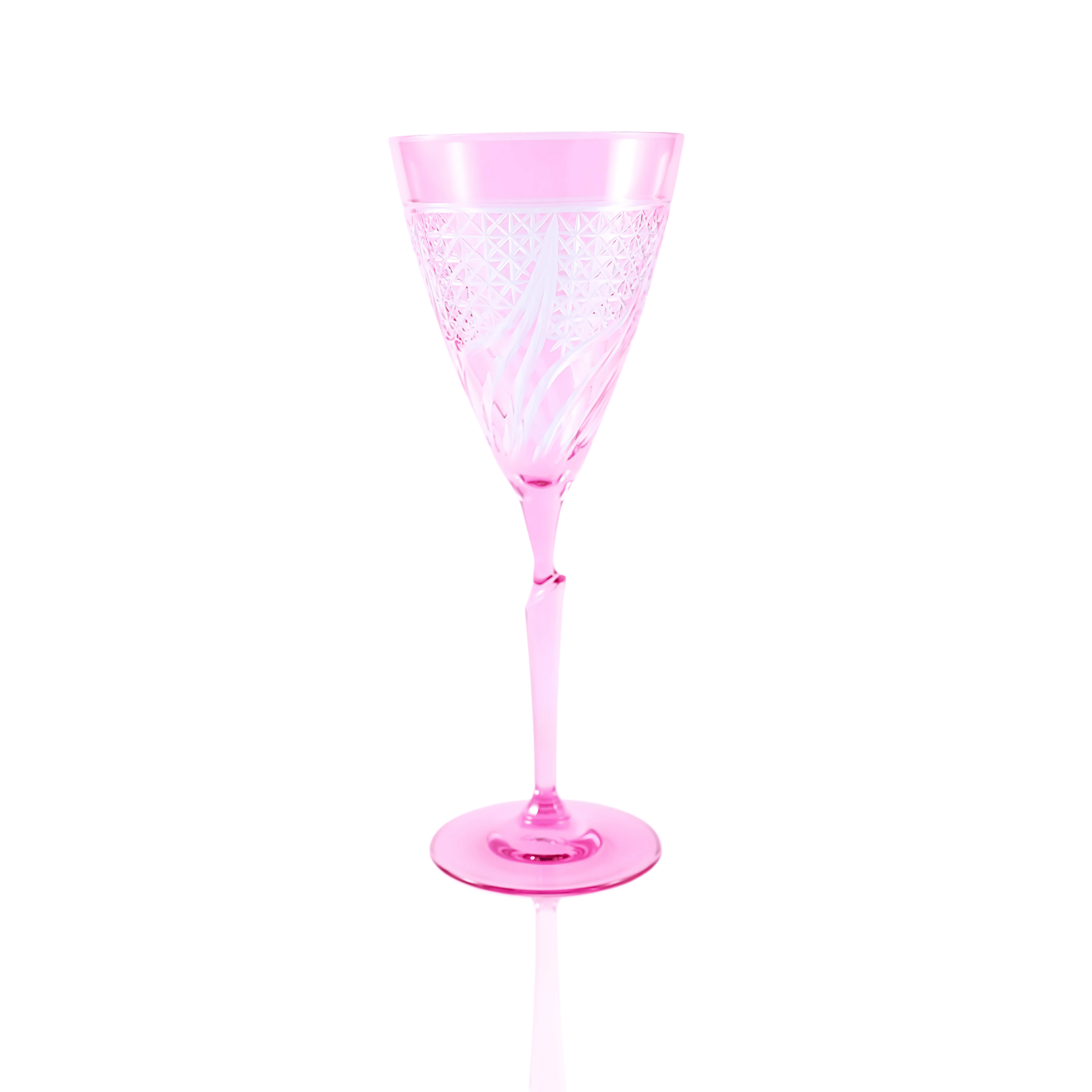 Aurora Wine Glass - Set Of 2 - Margerie Crystal USA