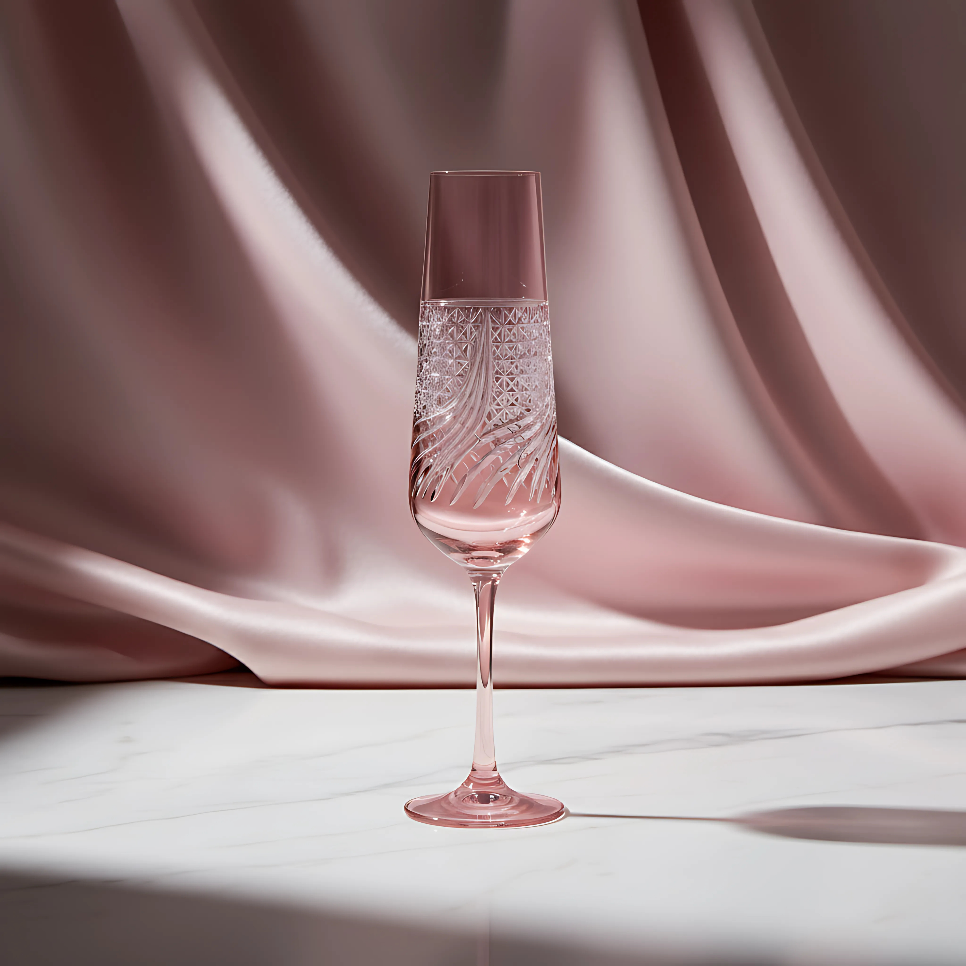 Aurora Champagne Flute - Set Of 2 - Margerie Crystal USA