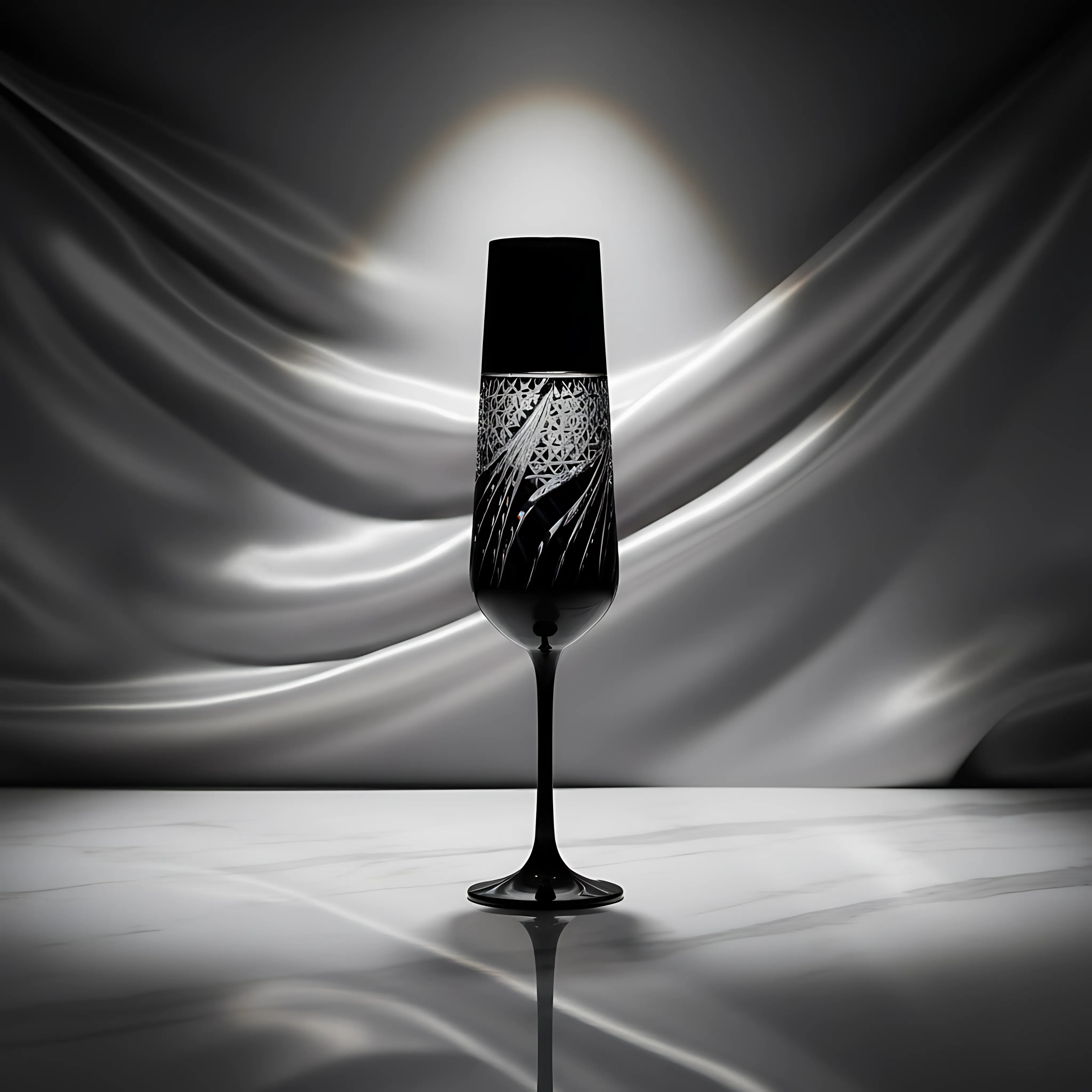 Aurora Champagne Flute - Set Of 2 - Margerie Crystal USA