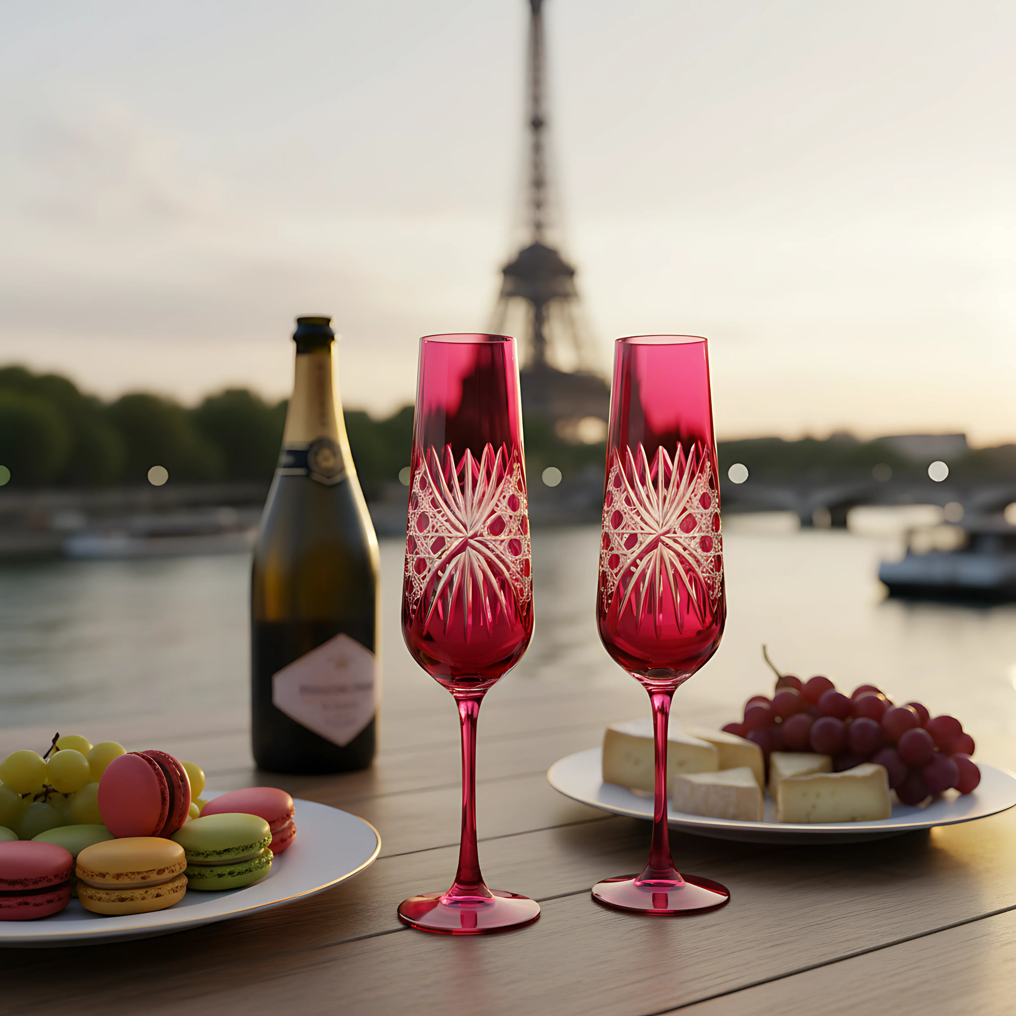 Éclat Champagne Flute - Set Of 2 - Margerie Crystal USA