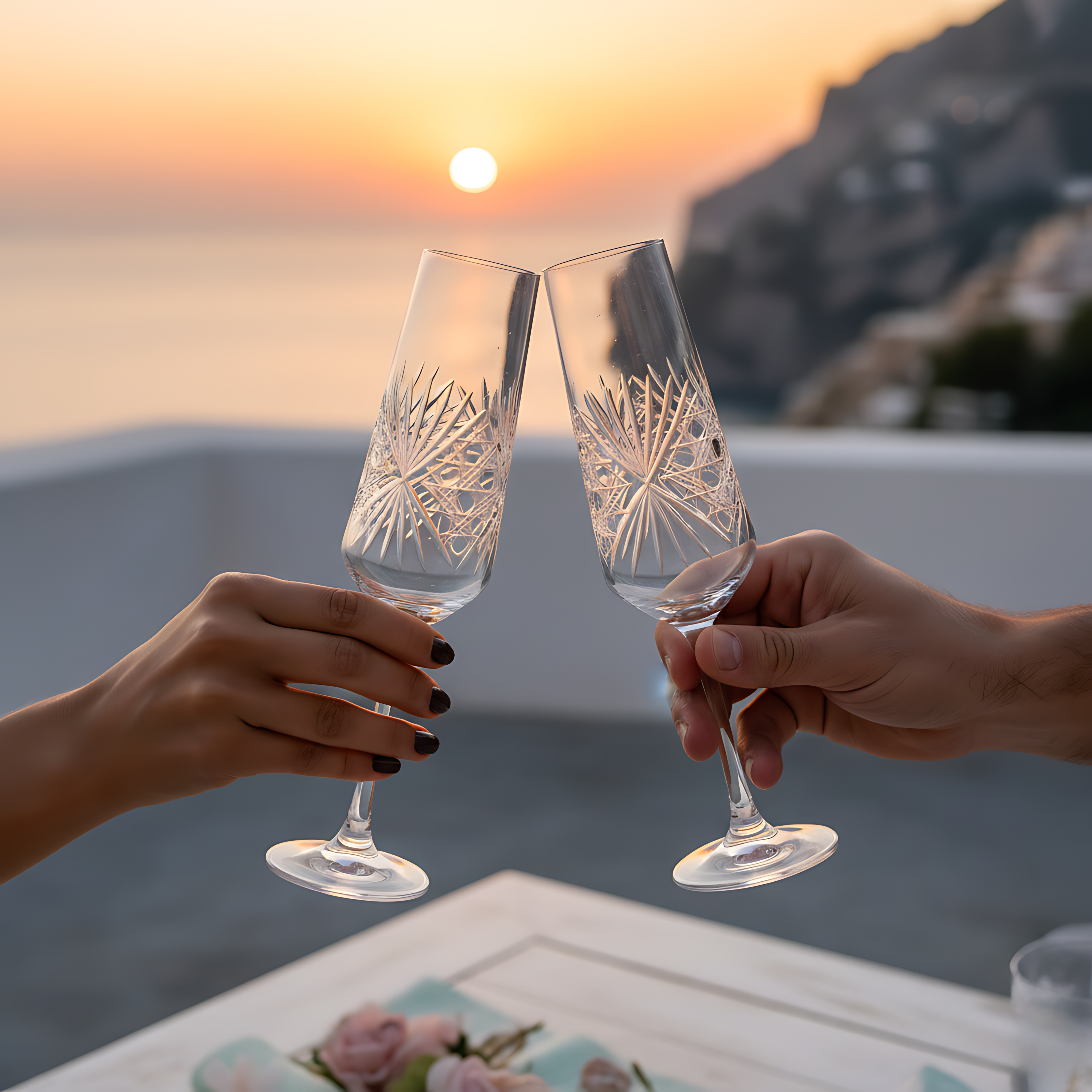 Éclat Champagne Flute - Set Of 2 - Margerie Crystal USA