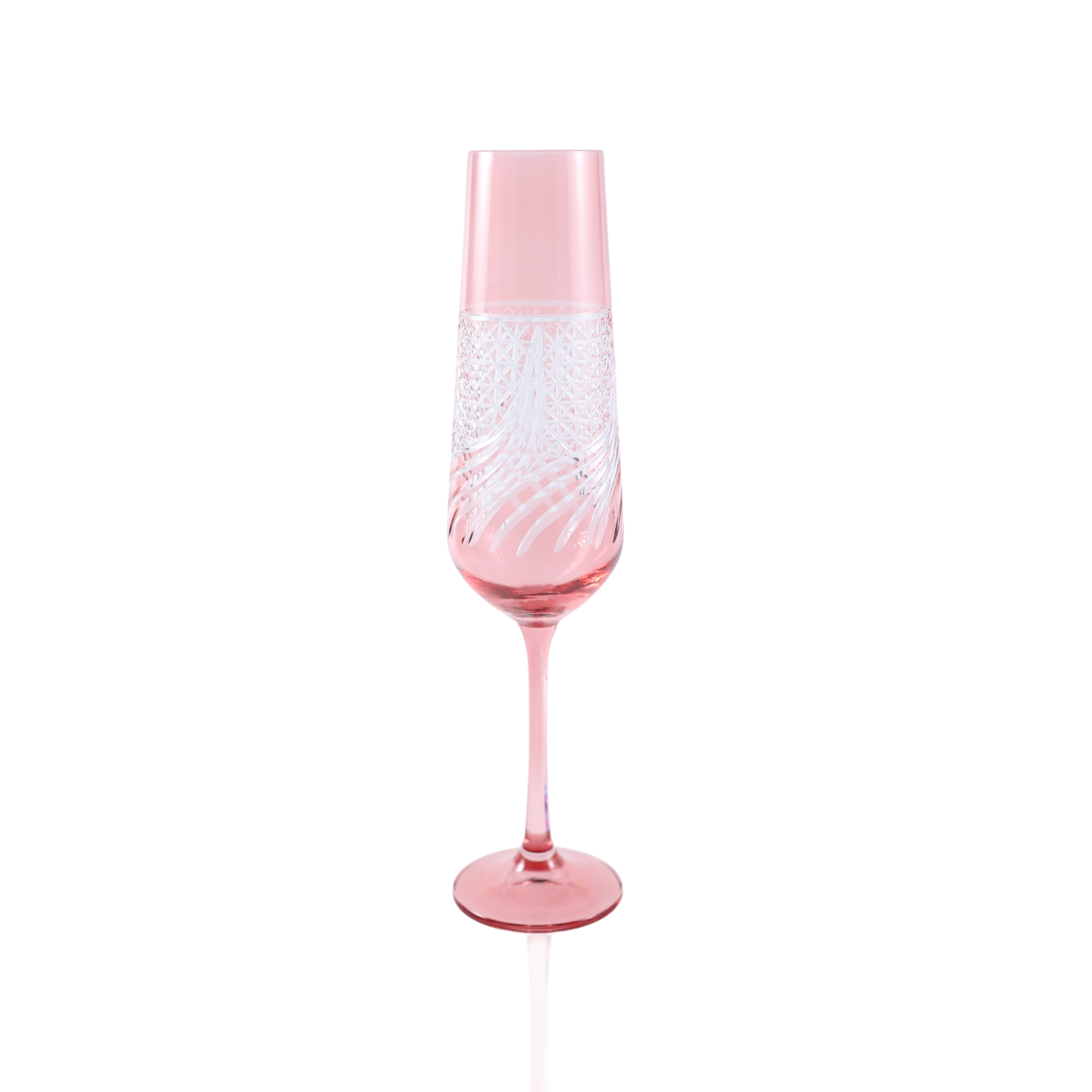 Aurora Champagne Flute - Set Of 2 - Margerie Crystal USA