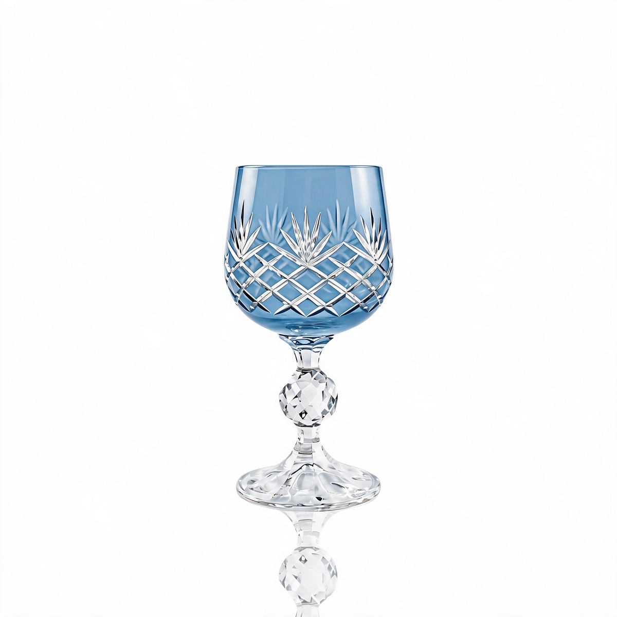 Ara Cut Crystal Wine Goblet