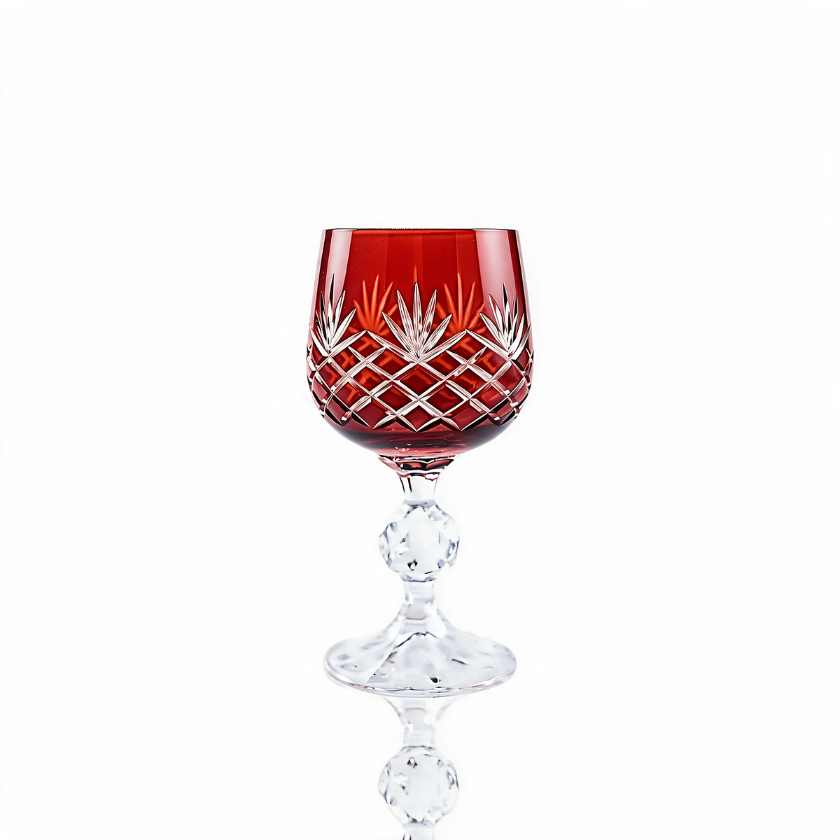 Ara Cut Crystal Wine Goblet