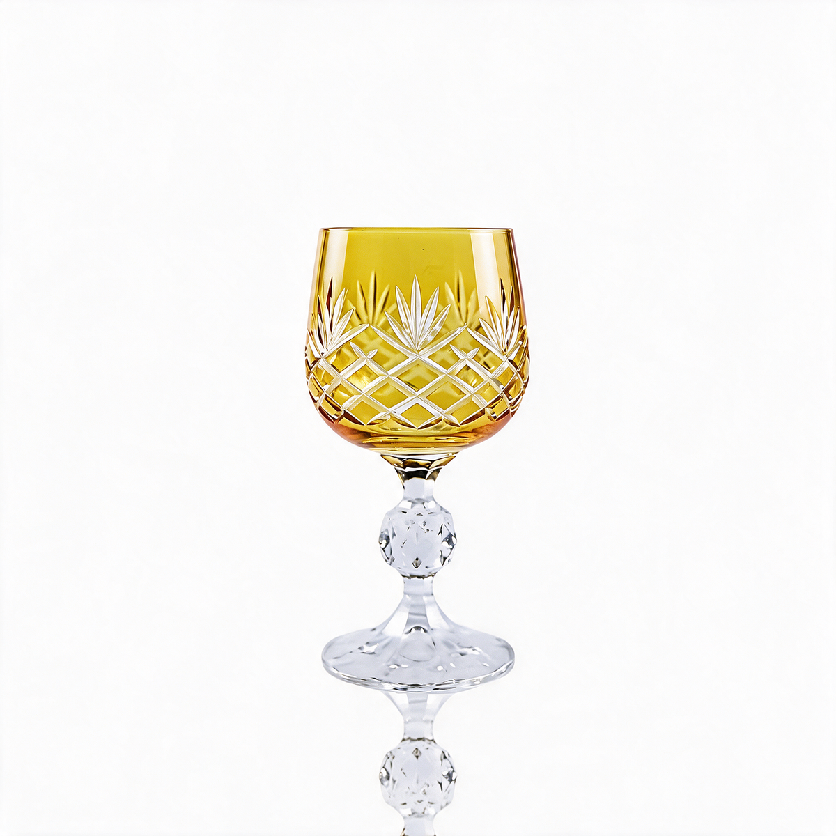 Ara Cut Crystal Wine Goblet