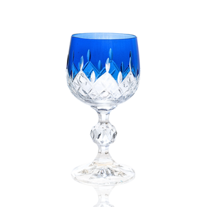 Aria Cut Crystal Wine Goblet - Set Of 2