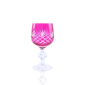 Ara Cut Crystal Small Wine Goblet - Set Of 2