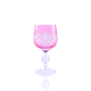 Ara Cut Crystal Small Wine Goblet - Set Of 2