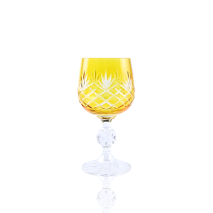 Ara Cut Crystal Small Wine Goblet - Set Of 2