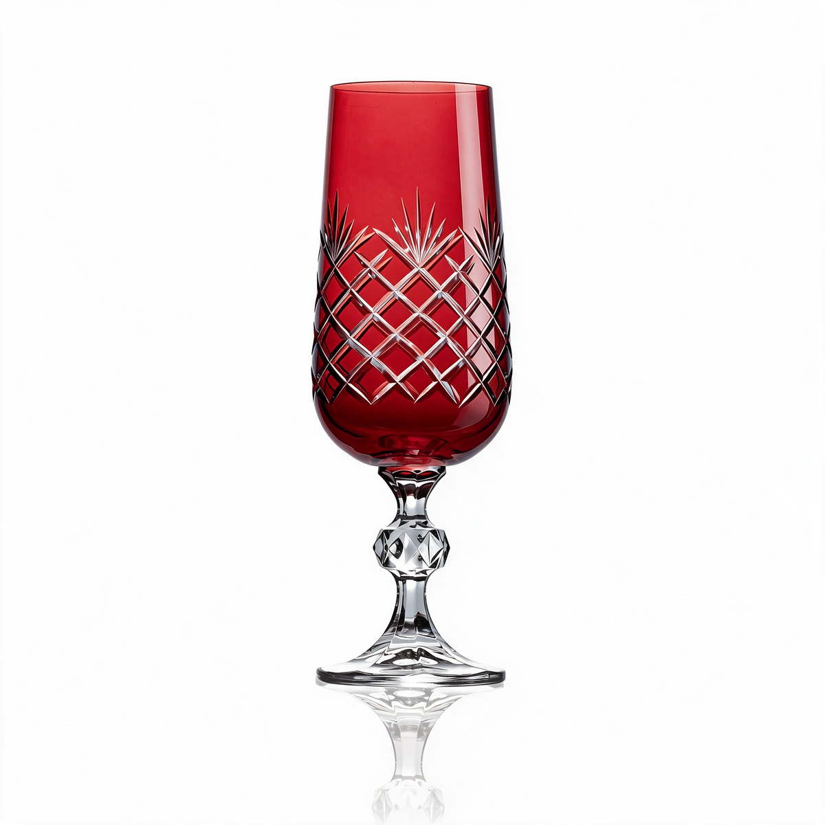 Ara Cut Crystal Champagne Flute