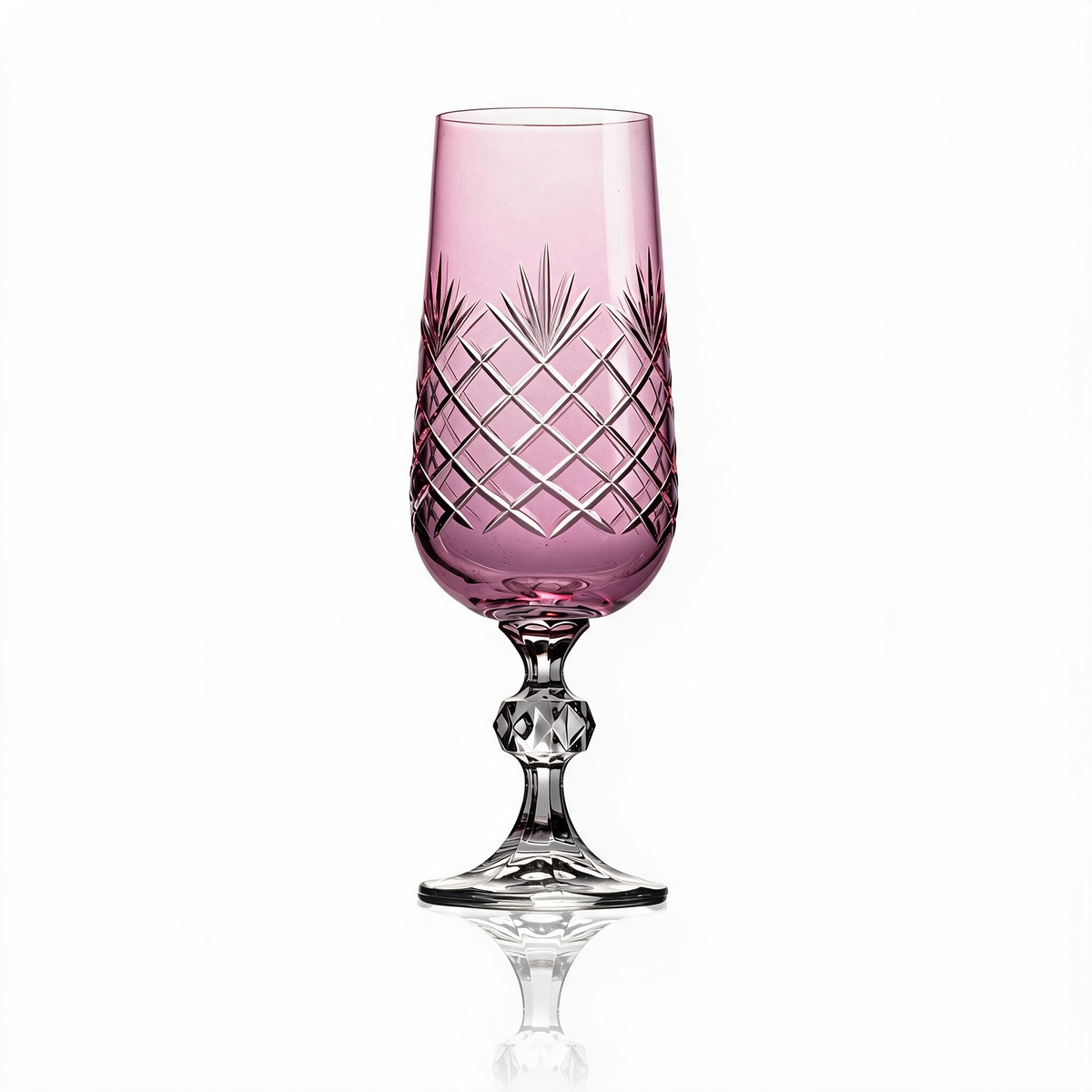 Flûte à champagne en cristallin taillé Ara