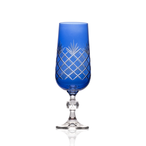 Ara Cut Crystal Champagne Flutes - Set Of 2