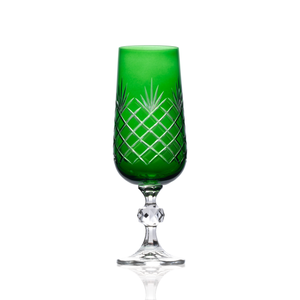 Ara Cut Crystal Champagne Flutes - Set Of 2