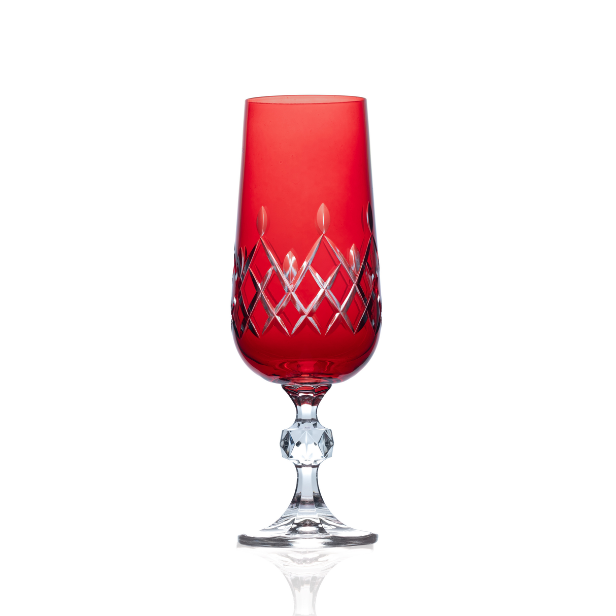 Aria Cut Crystal Champagne Flutes - Set Of 2