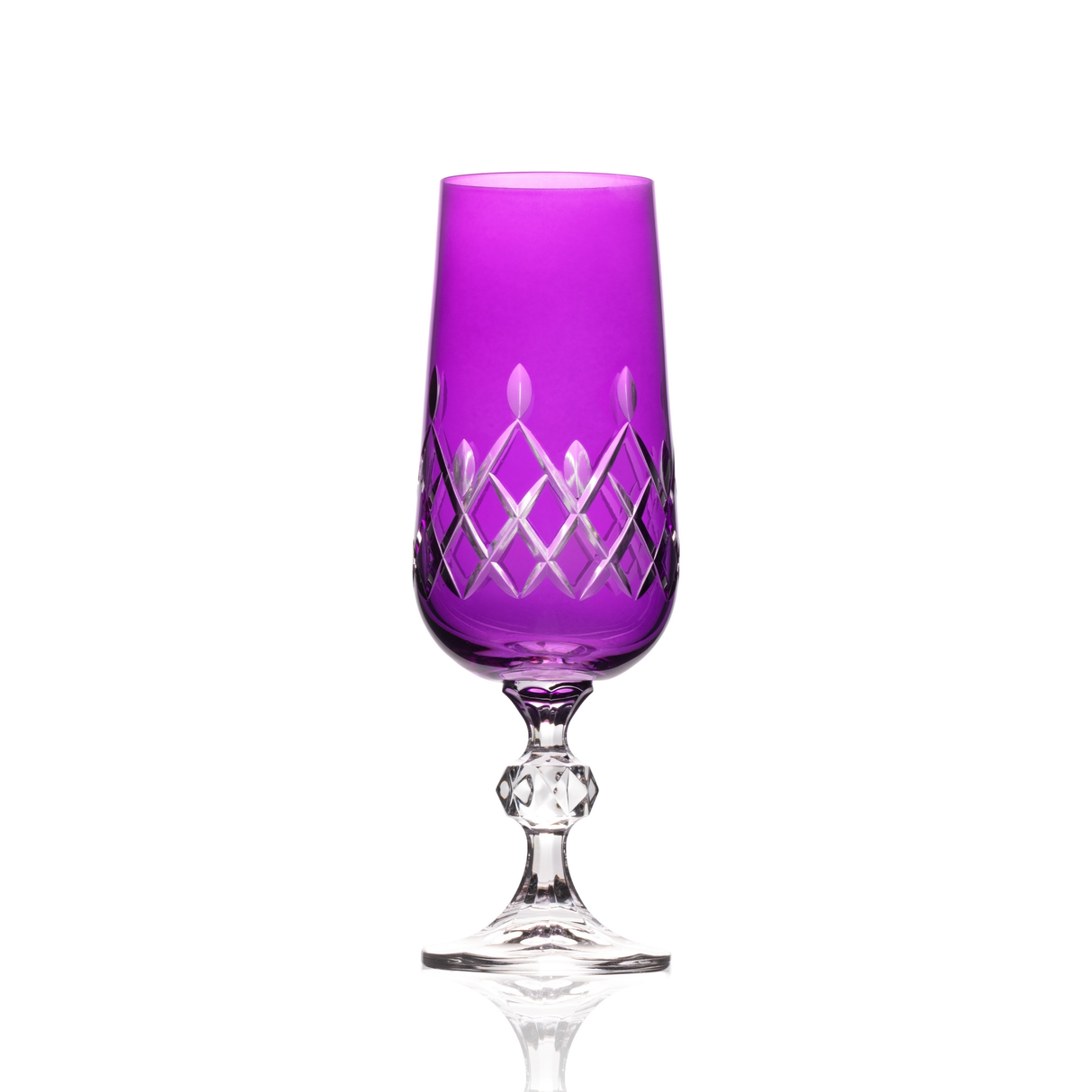 Aria Cut Crystal Champagne Flutes - Set Of 2