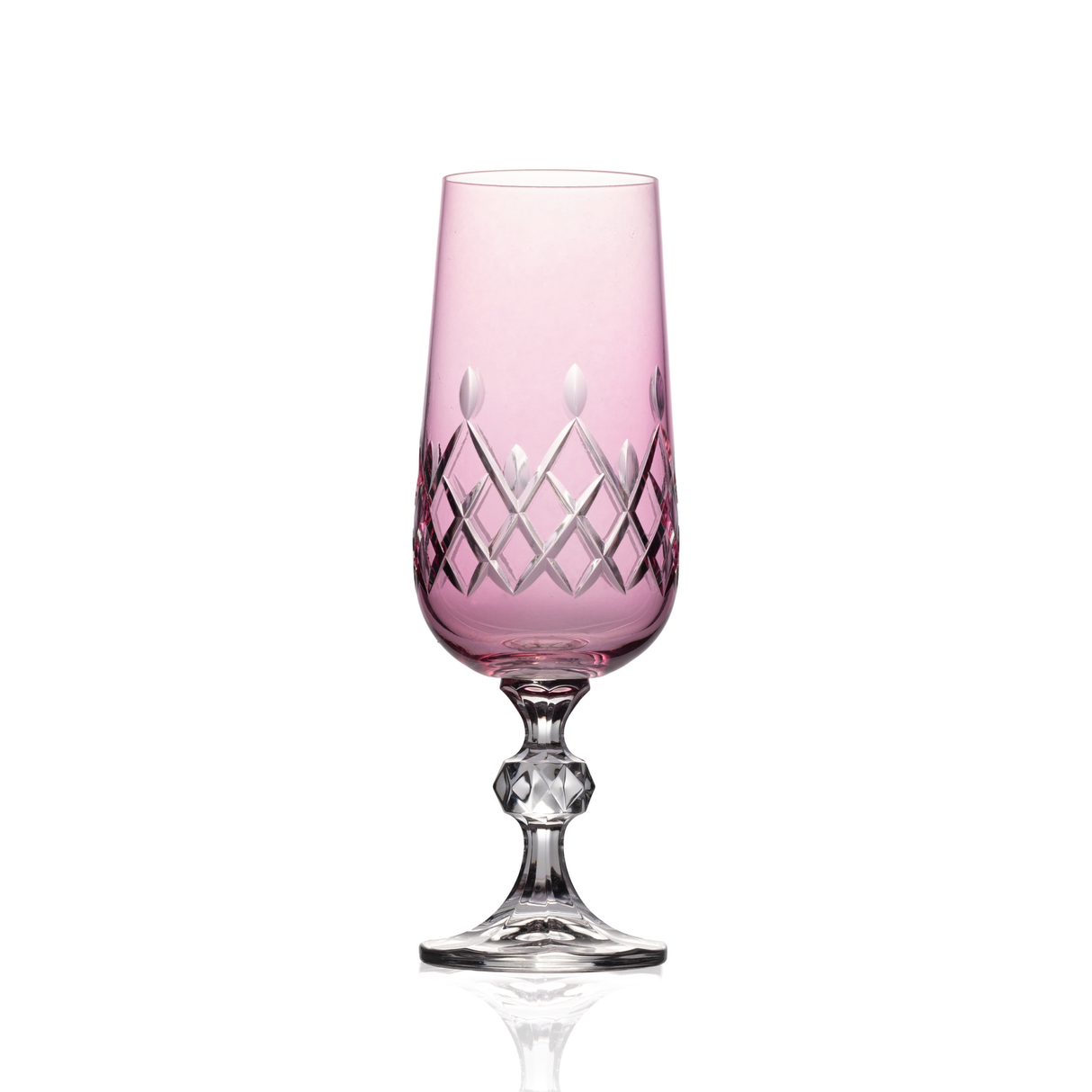 Aria Cut Crystal Champagne Flutes - Set Of 2